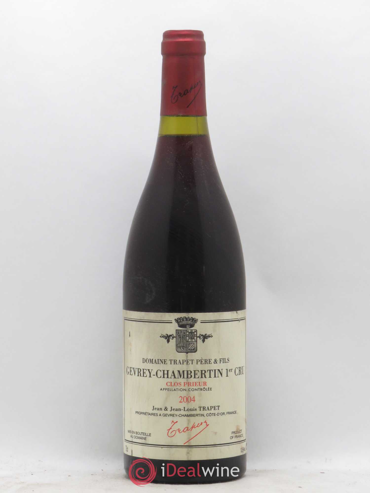Gevrey-Chambertin 1er Cru Clos Prieur Domaine Trapet 2004 - Lot de 1 bouteille - 0