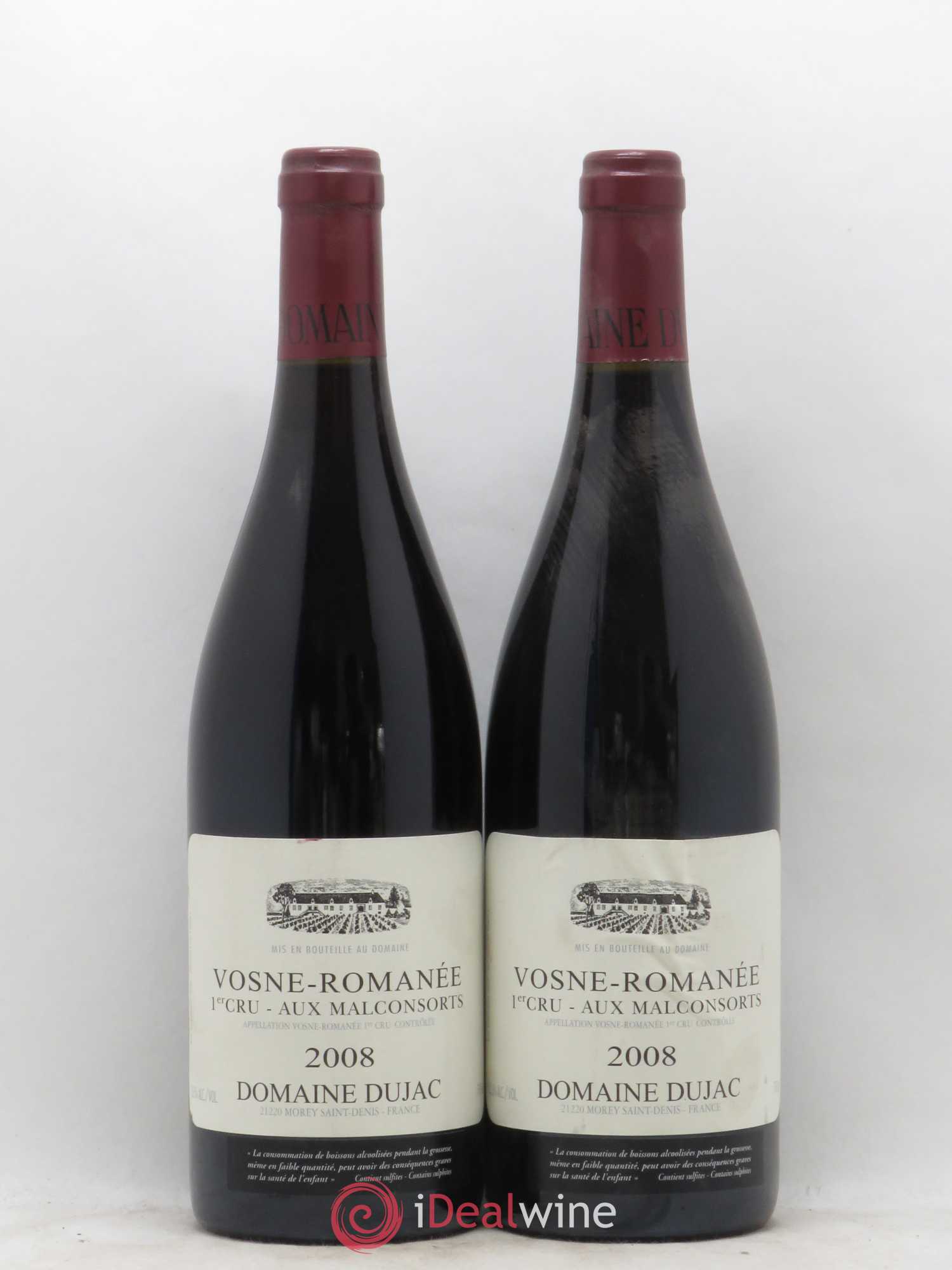Vosne-Romanée 1er Cru Aux Malconsorts Dujac (Domaine) 2008 - Lot de 2 bouteilles - 0