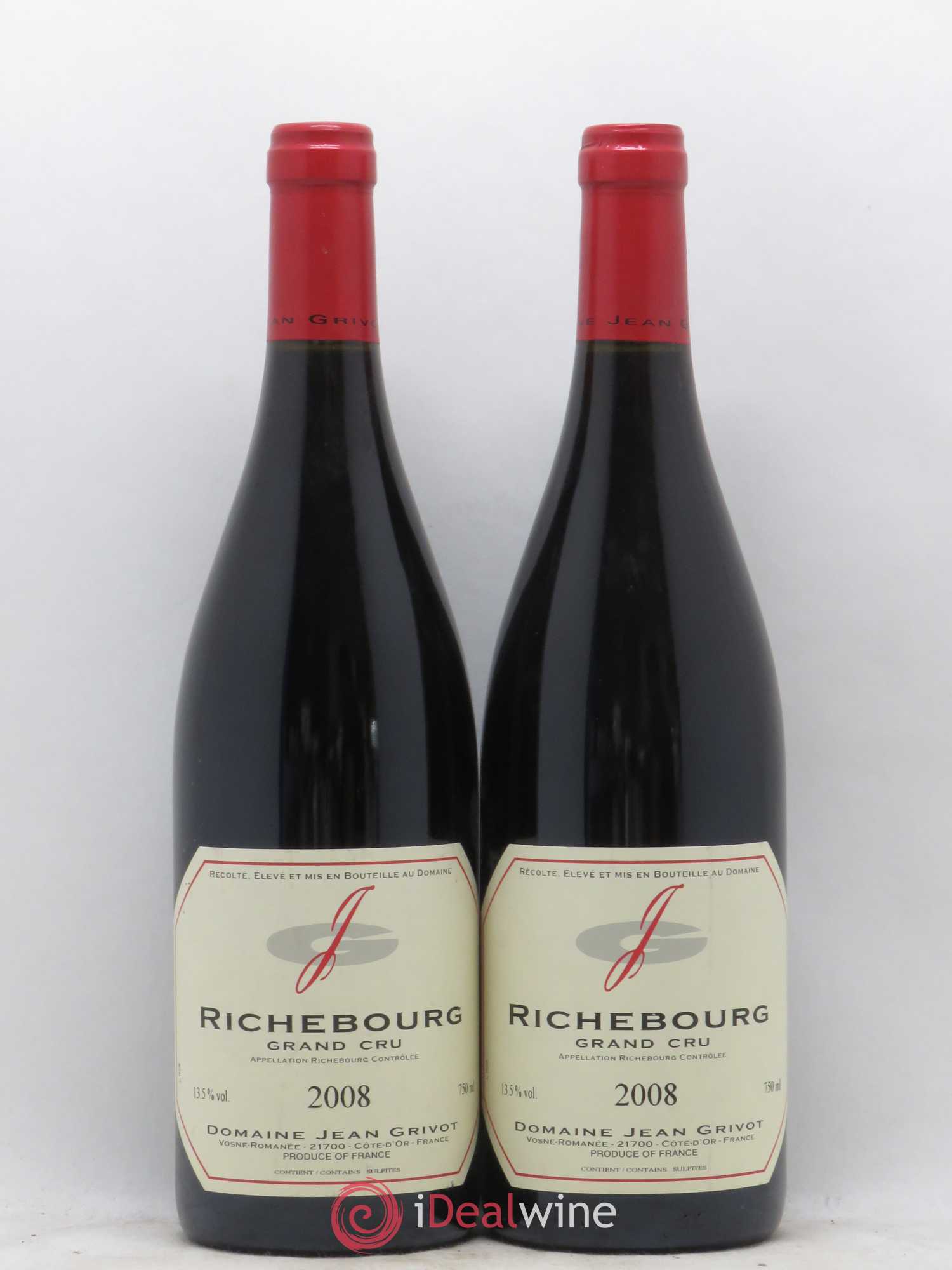 Richebourg Grand Cru Jean Grivot 2008 - Lot de 2 bouteilles - 0
