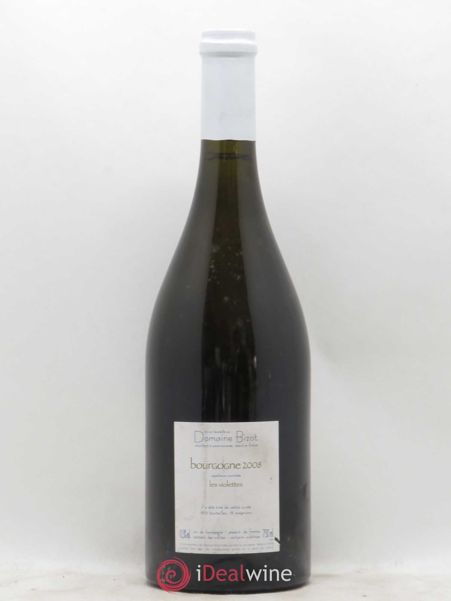 Bourgogne Les Violettes Bizot (Domaine) 2008 - Lot de 1 bouteille - 1