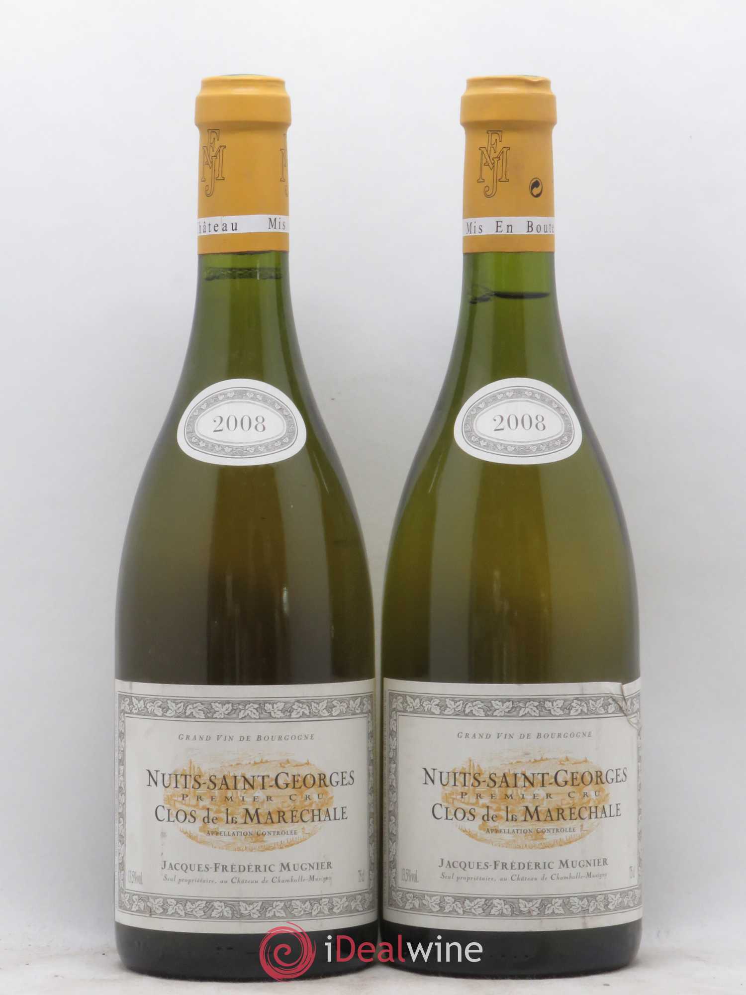 Nuits-Saint-Georges 1er Cru Clos de La Maréchale Jacques-Frédéric Mugnier 2008 - Lot de 2 bouteilles - 0