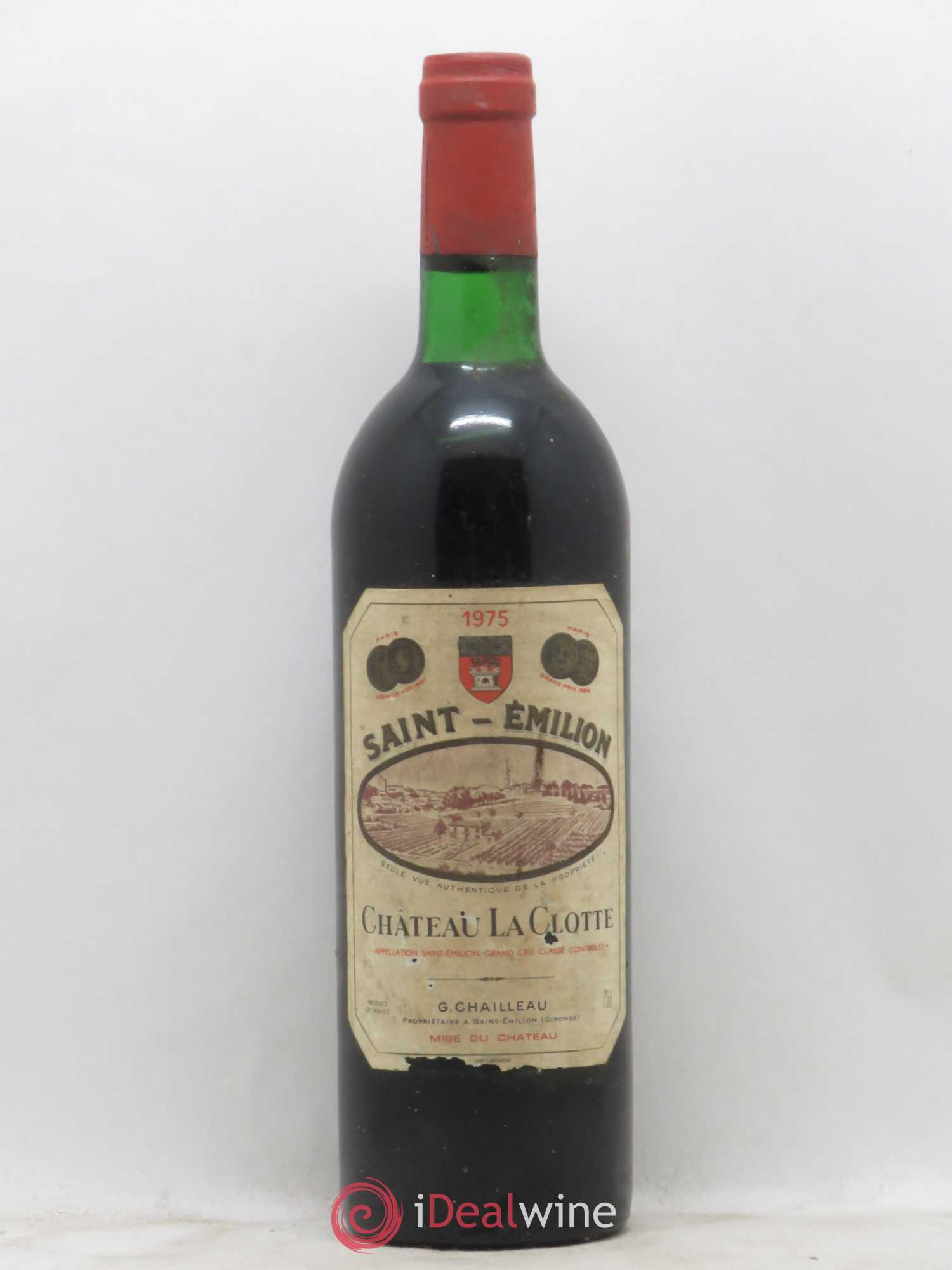 Château la Clotte 1975 - Lot de 1 bouteille - 0