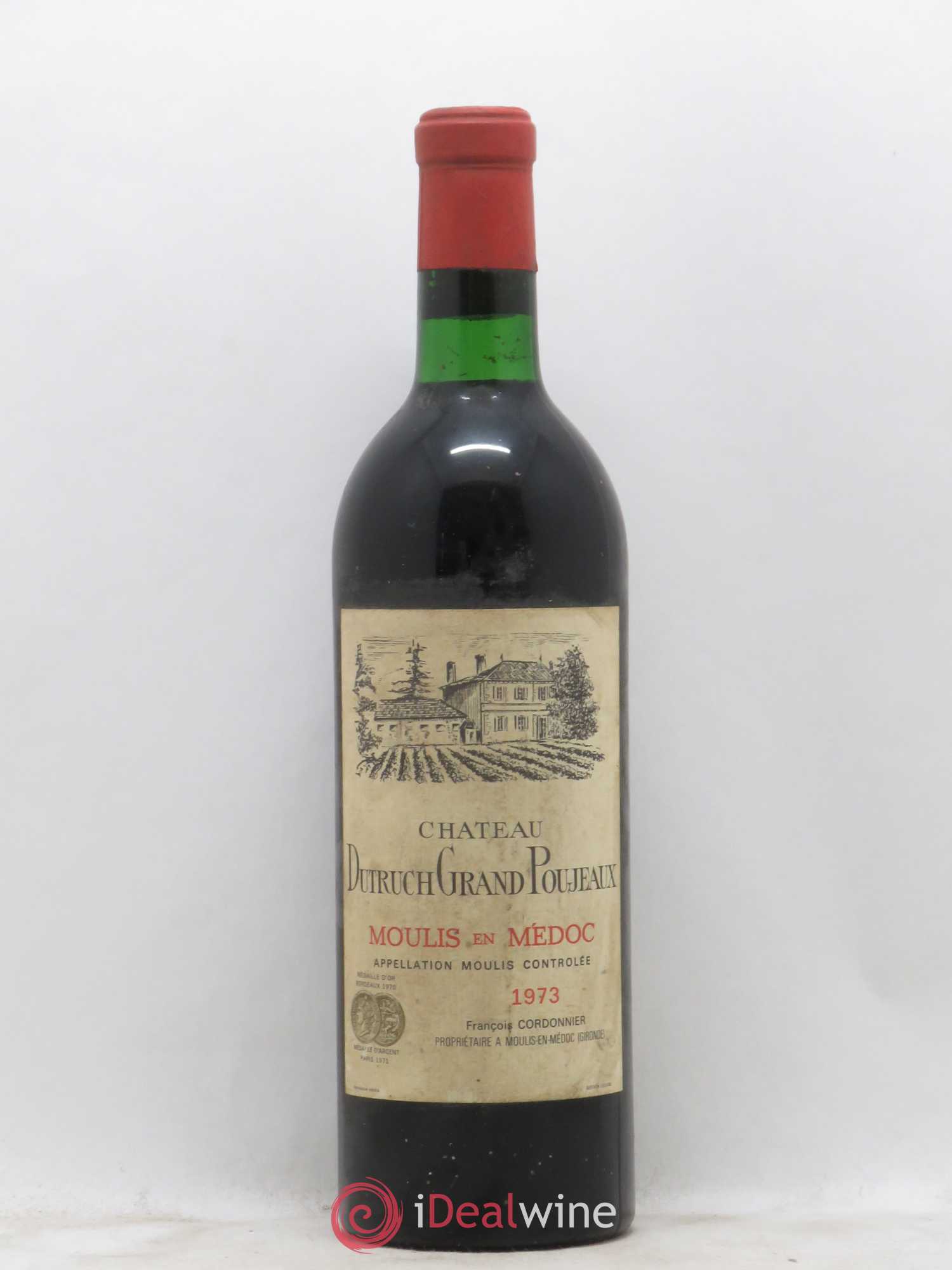 Château Dutruch Grand Poujeaux Cru Bourgeois 1973 - Lot de 1 bouteille - 0