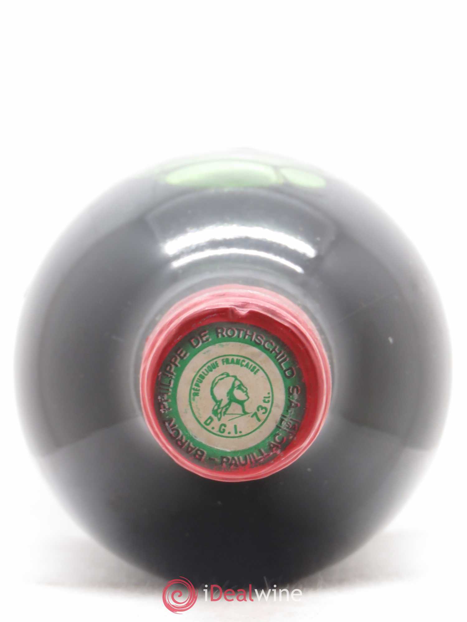 Château Mouton Rothschild 1er Grand Cru Classé 1974 - Lot de 1 bouteille - 1