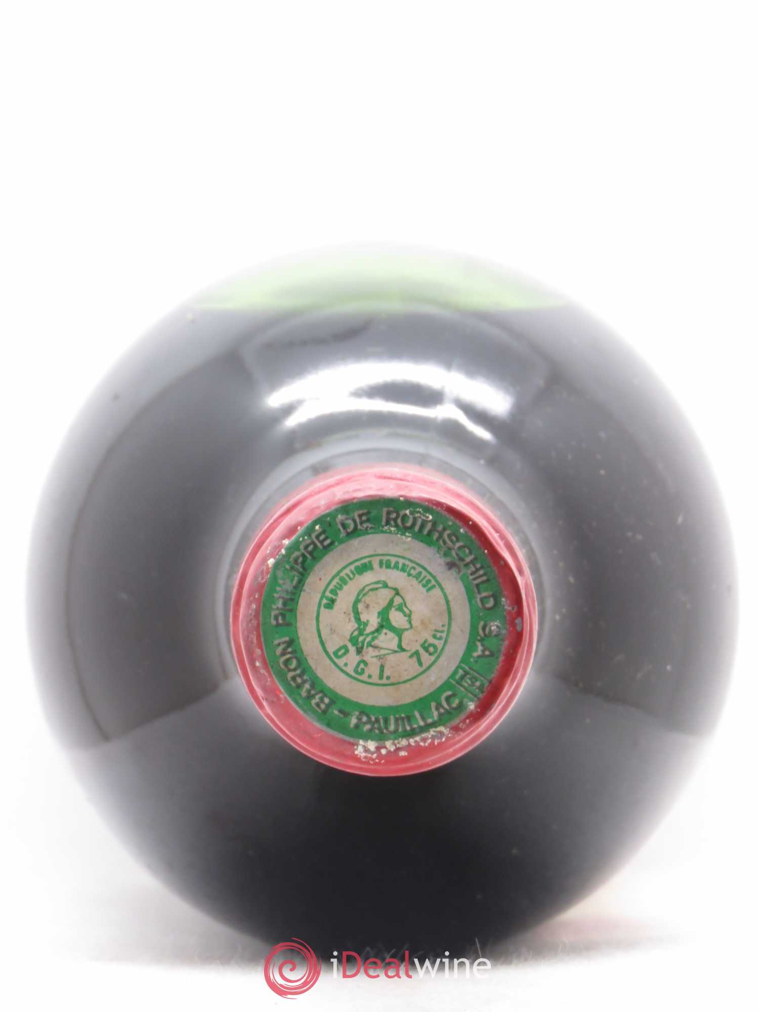 Château Mouton Rothschild 1er Grand Cru Classé 1975 - Lot de 1 bouteille - 1