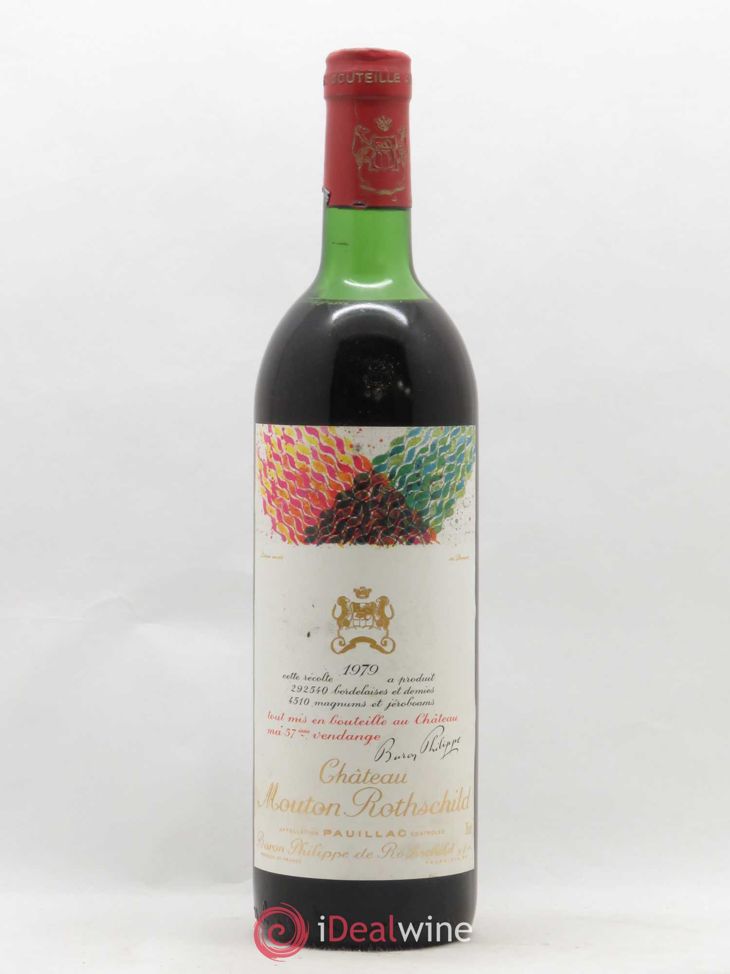 Château Mouton Rothschild 1er Grand Cru Classé 1979 - Lot de 1 bouteille - 0