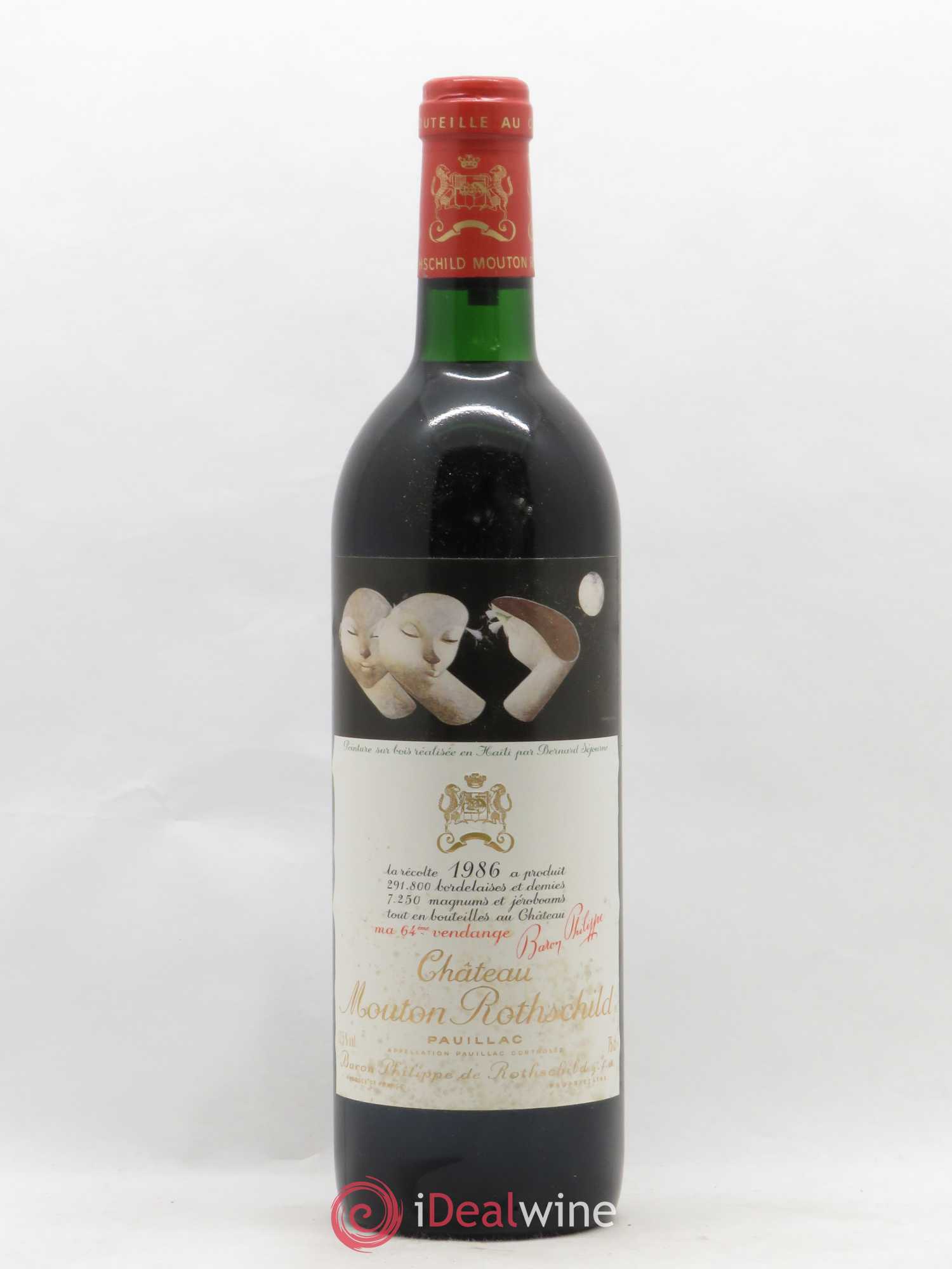 Château Mouton Rothschild 1er Grand Cru Classé 1986 - Lot de 1 bouteille - 0