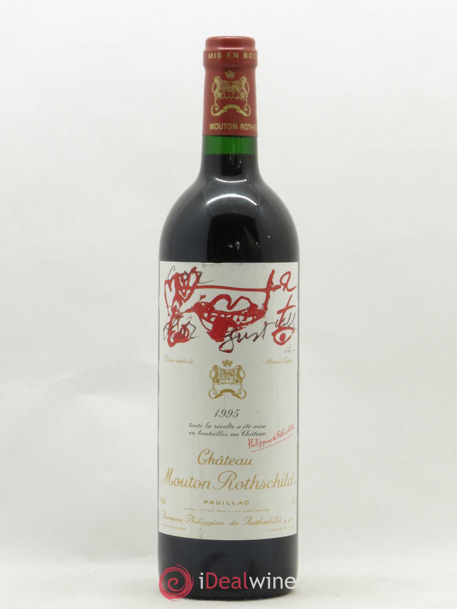 Château Mouton Rothschild 1er Grand Cru Classé 1995 - Lot de 1 bouteille - 0