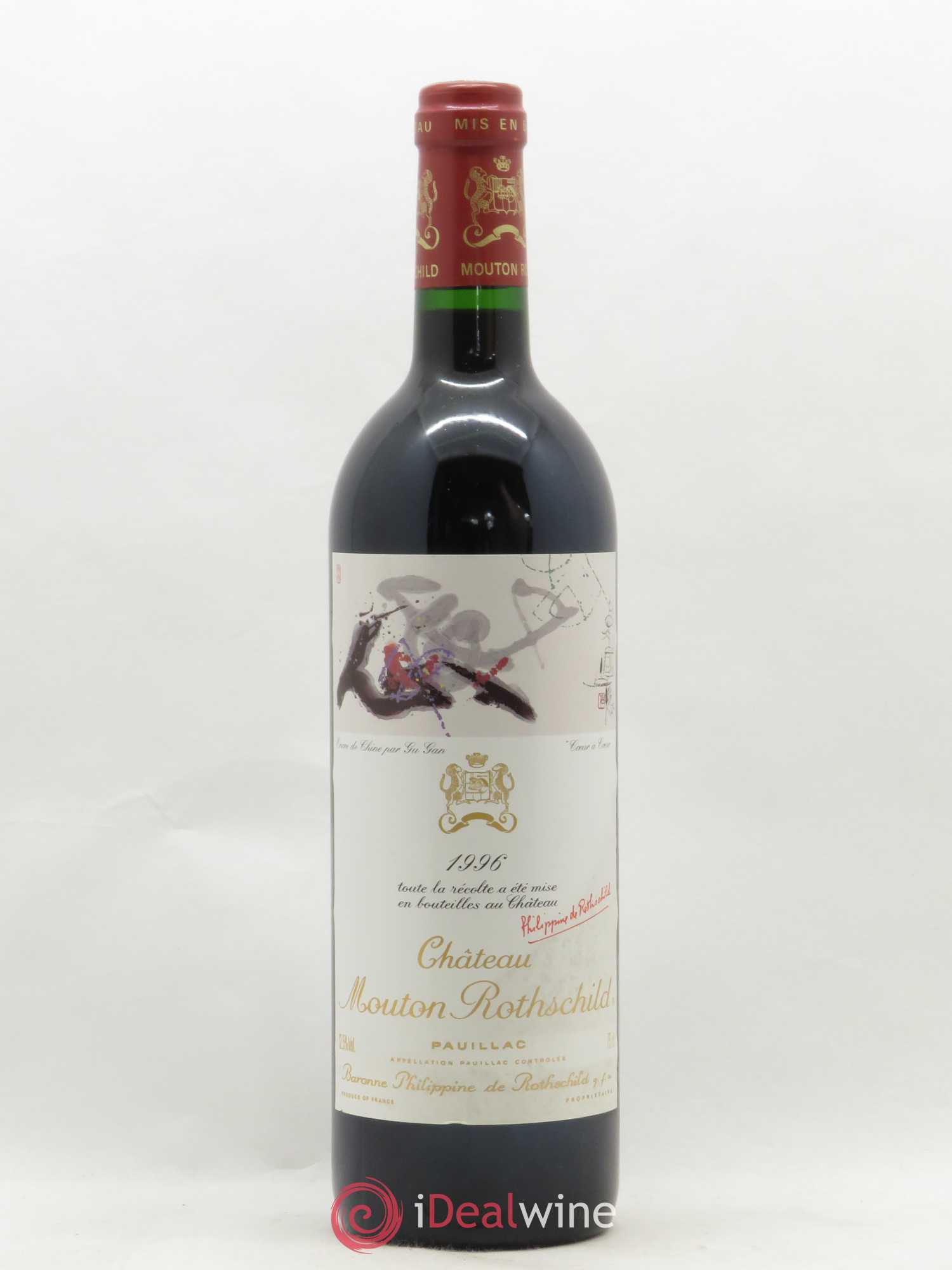 Château Mouton Rothschild 1er Grand Cru Classé 1996 - Lot de 1 bouteille - 0