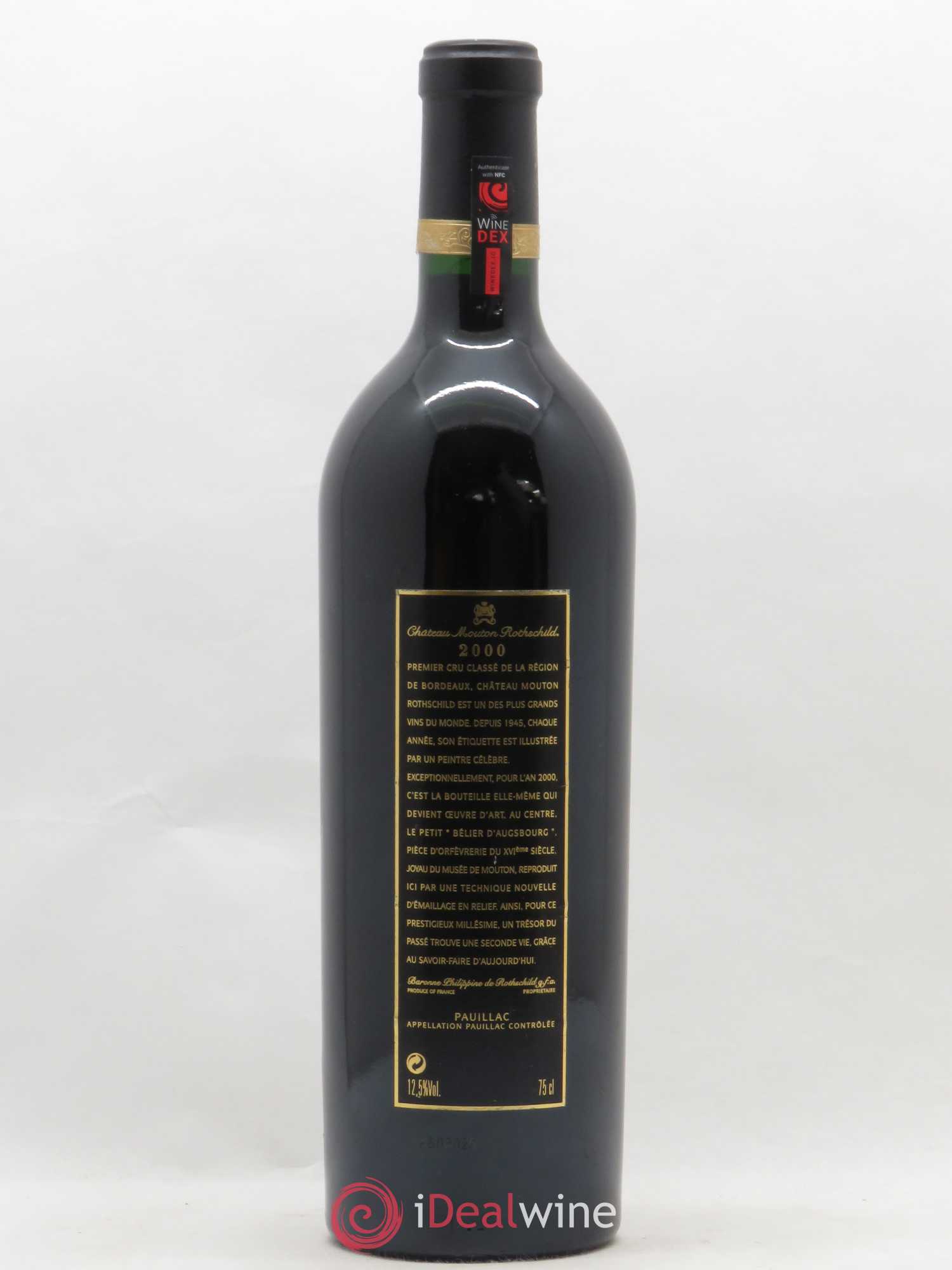 Château Mouton Rothschild 1er Grand Cru Classé 2000 - Lot de 1 bouteille - 1