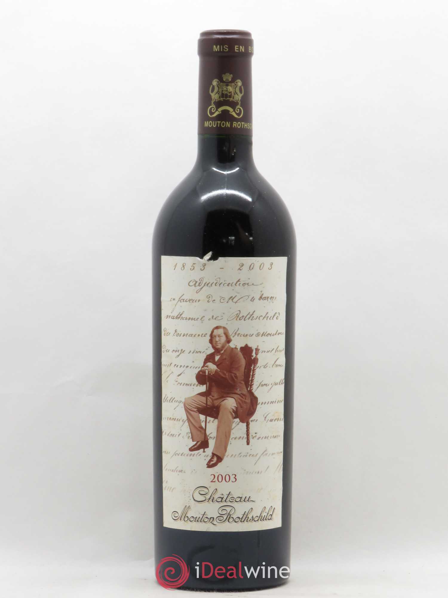 Château Mouton Rothschild 1er Grand Cru Classé 2003 - Lot de 1 bouteille - 0