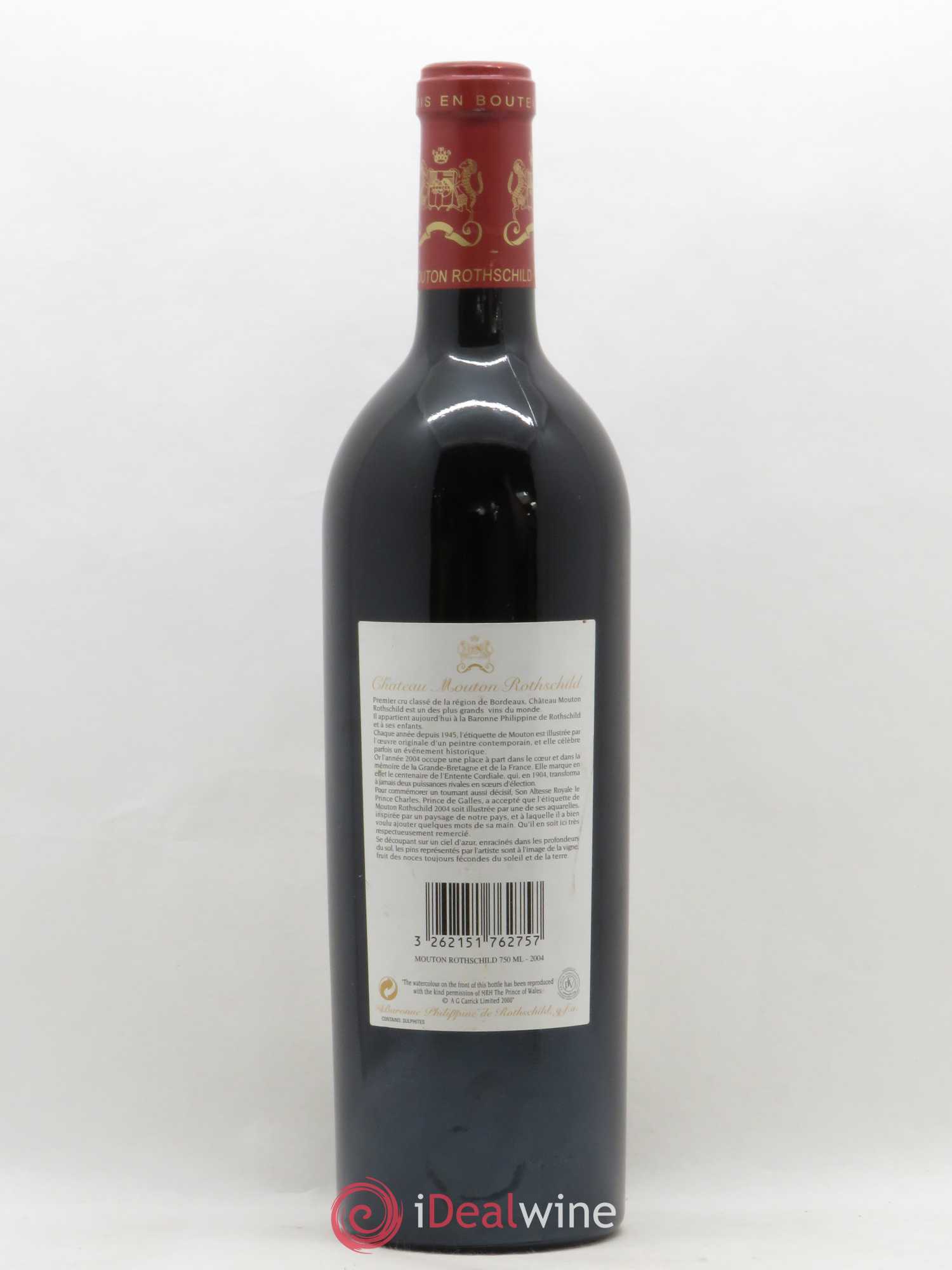 Château Mouton Rothschild 1er Grand Cru Classé 2004 - Lot de 1 bouteille - 1