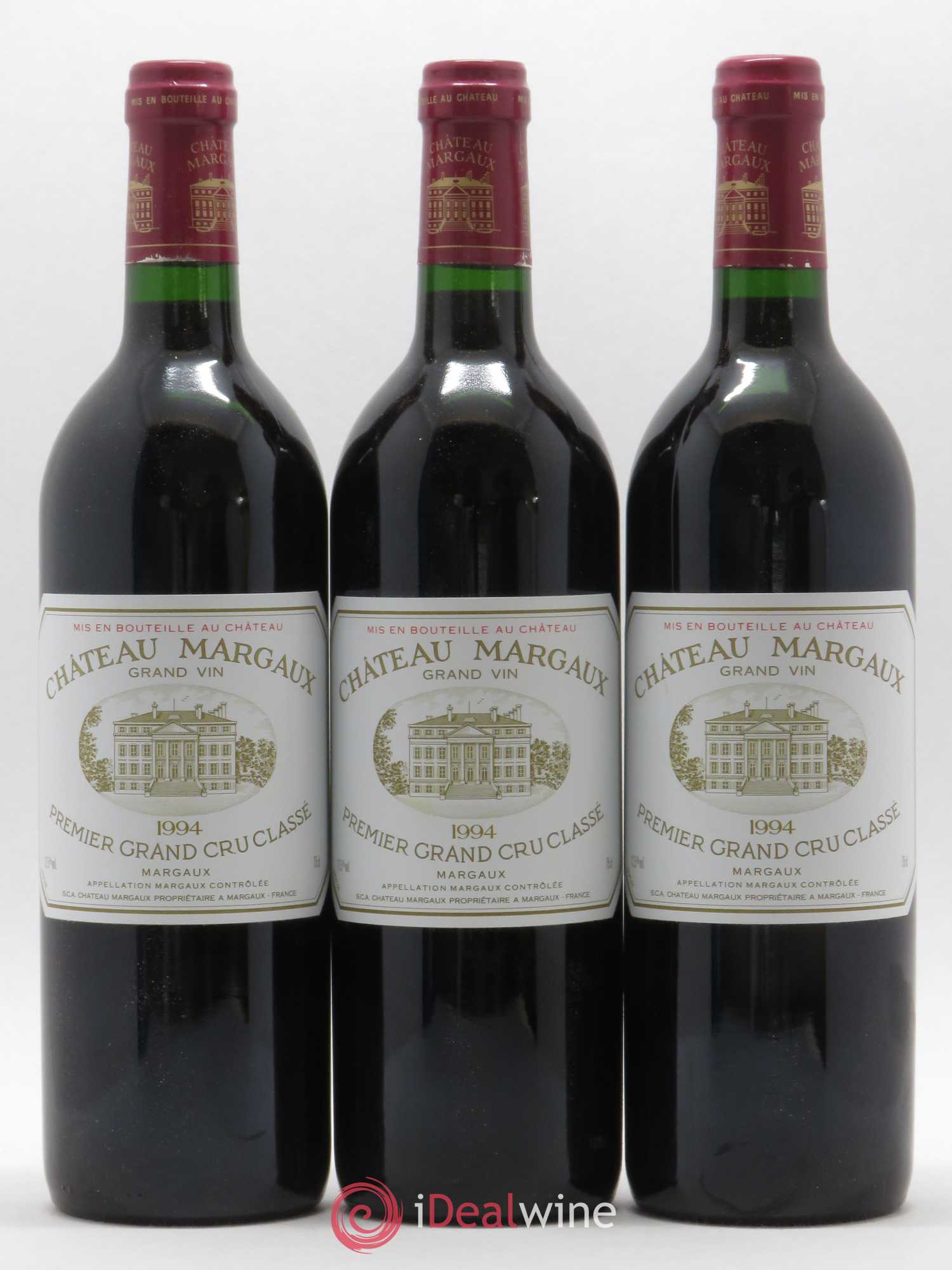 Château Margaux 1er Grand Cru Classé 1994 - Lot de 3 bouteilles - 0
