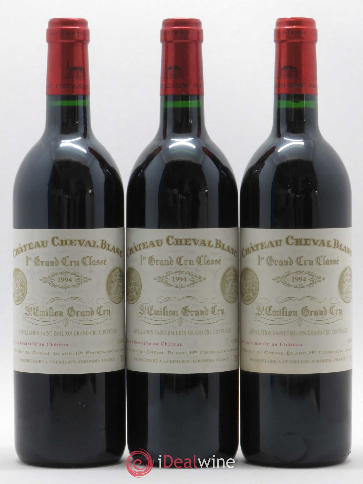 Château Cheval Blanc 1er Grand Cru Classé A 1994 - Lot de 3 bouteilles - 0