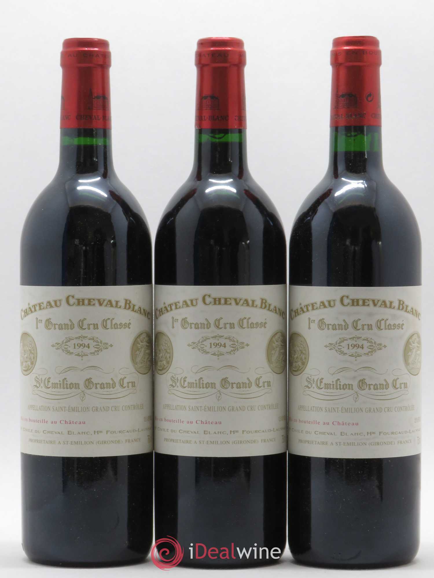 Château Cheval Blanc 1er Grand Cru Classé A 1994 - Lot de 3 bouteilles - 0