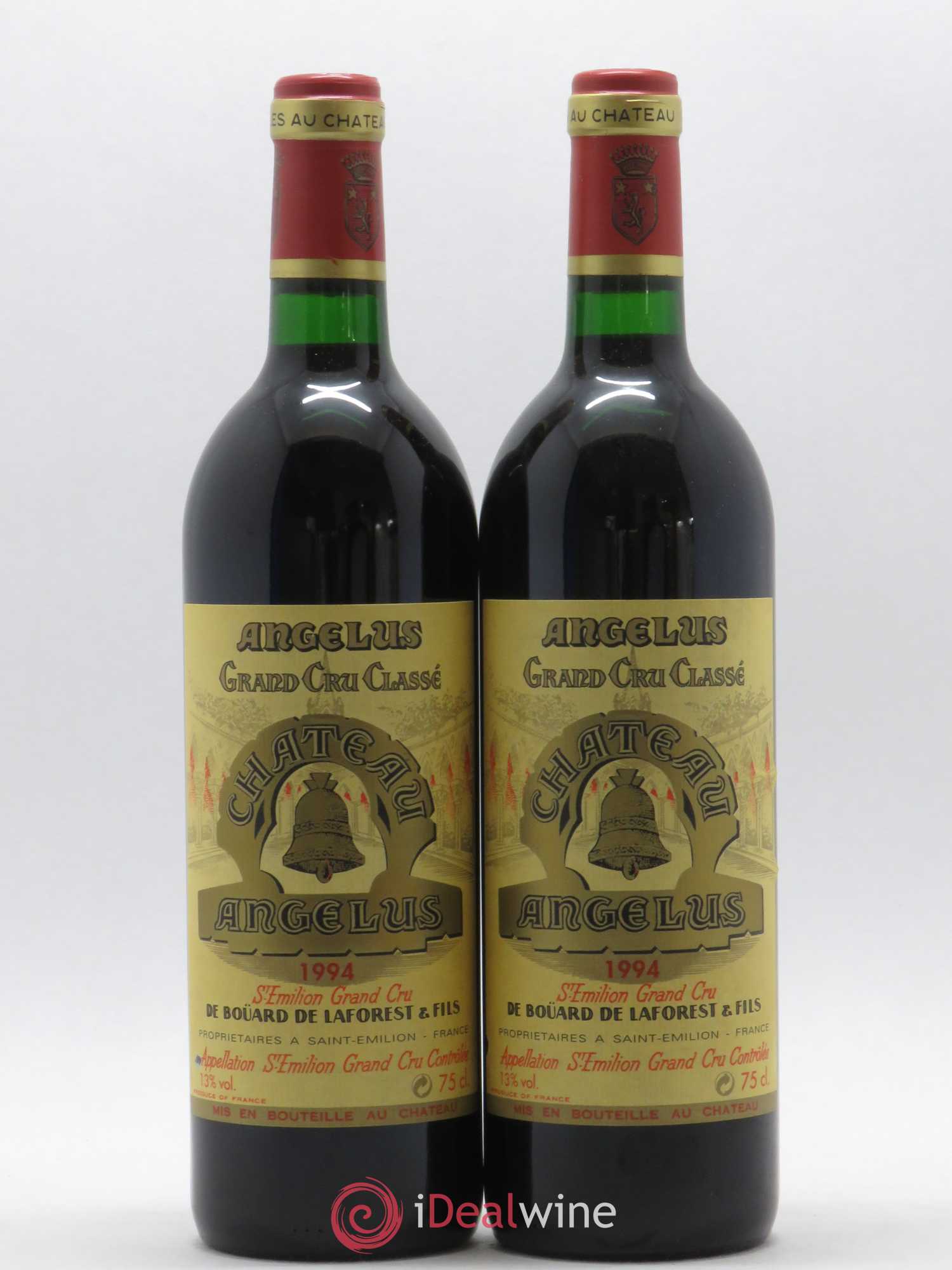 Château Angélus 1er Grand Cru Classé A 1994 - Lot de 2 bouteilles - 0
