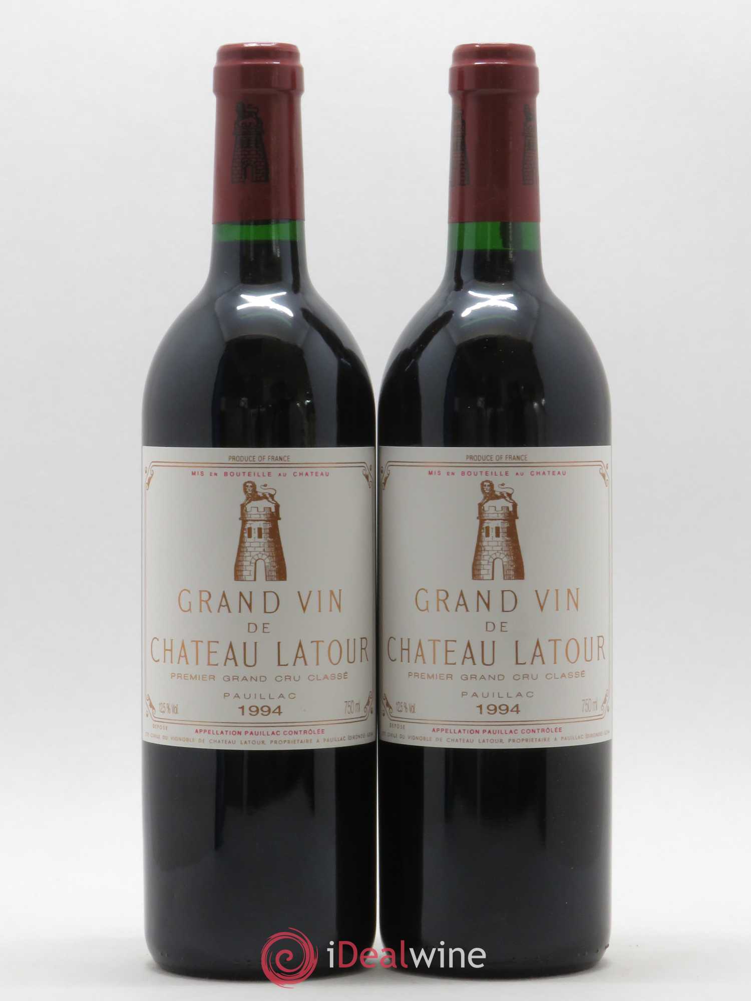 Château Latour 1er Grand Cru Classé 1994 - Lot de 2 bouteilles - 0