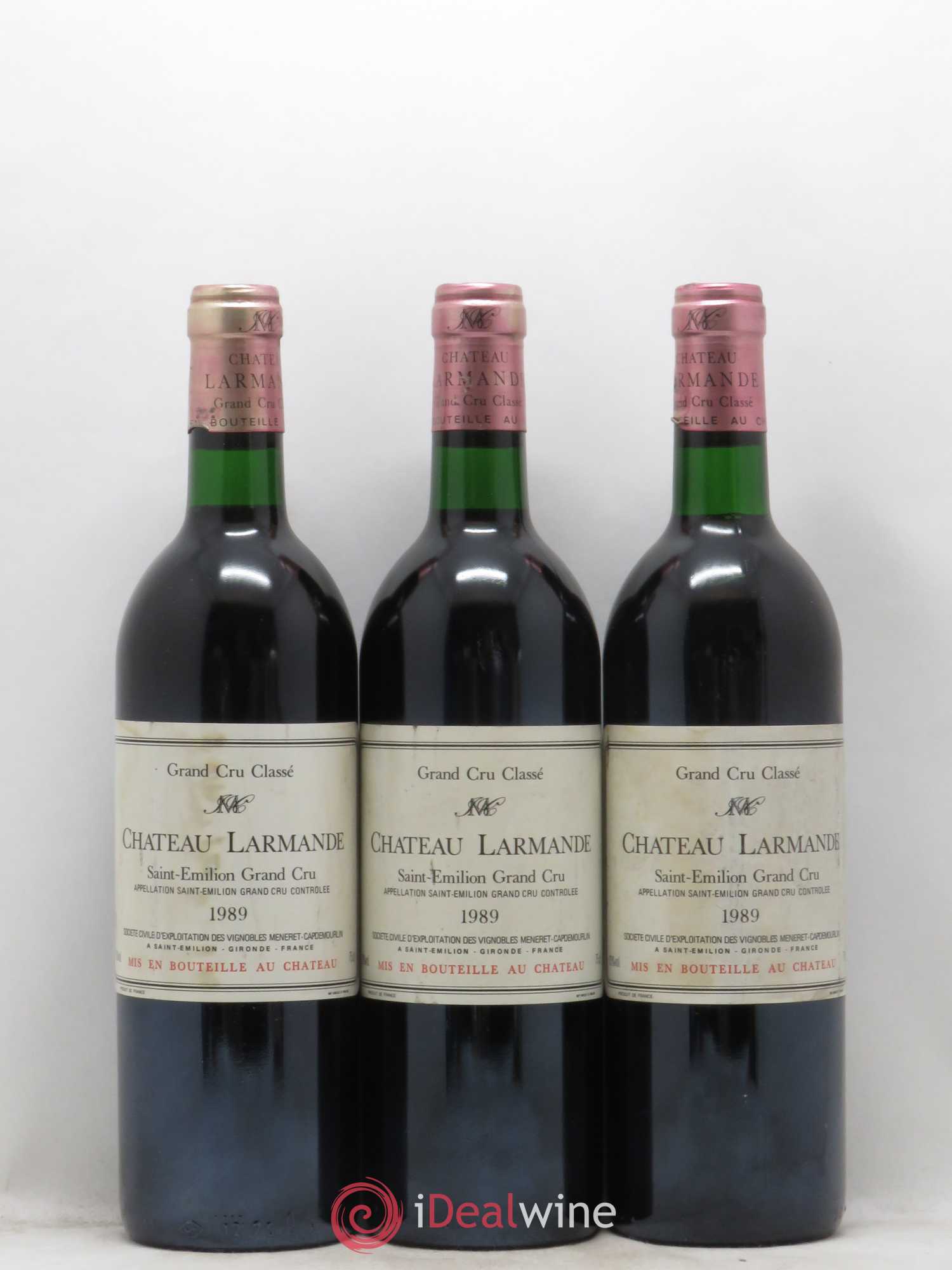 Château Larmande Grand Cru Classé 1989 - Lot de 6 bouteilles - 1