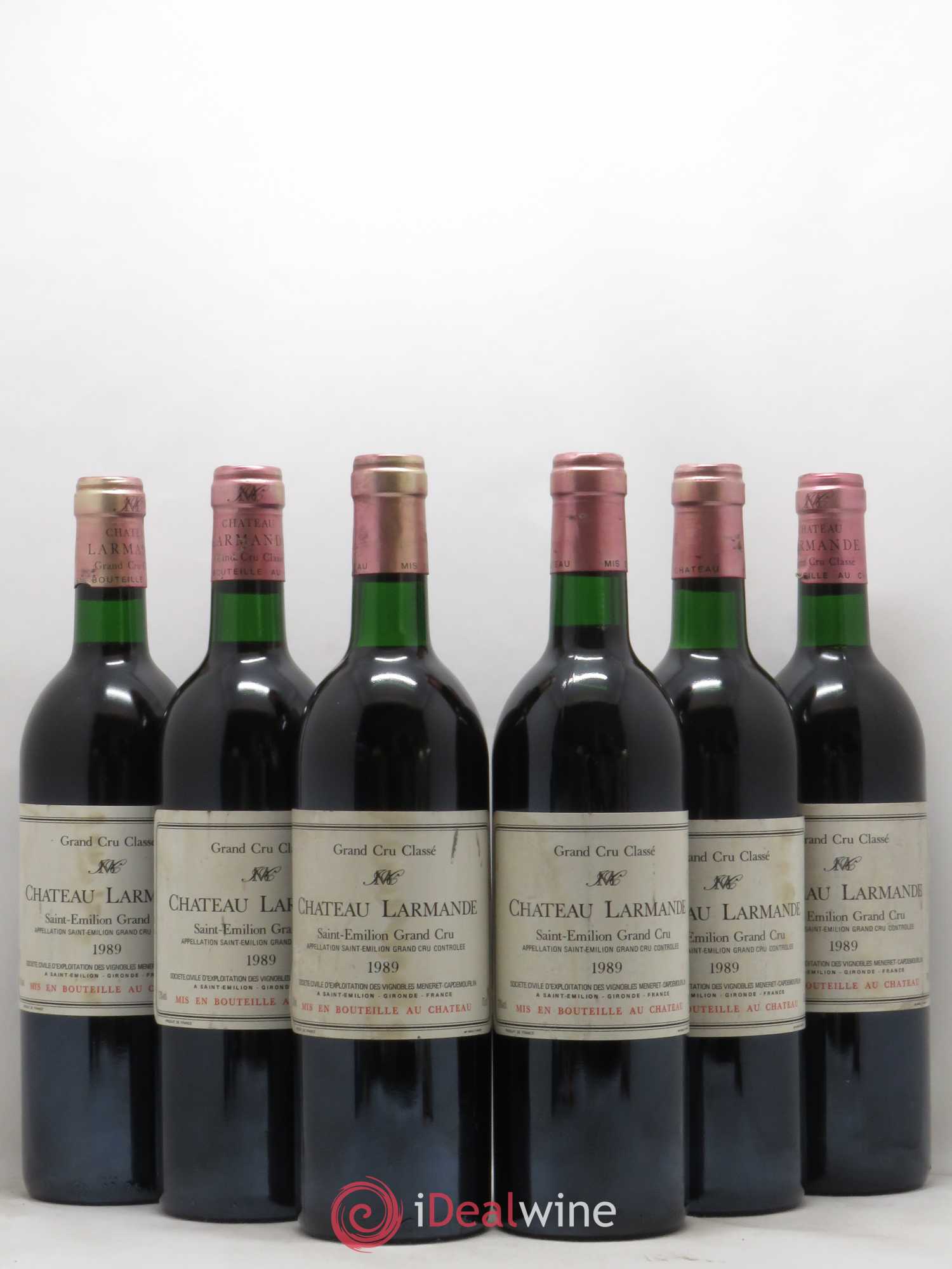 Château Larmande Grand Cru Classé 1989 - Lot de 6 bouteilles - 0