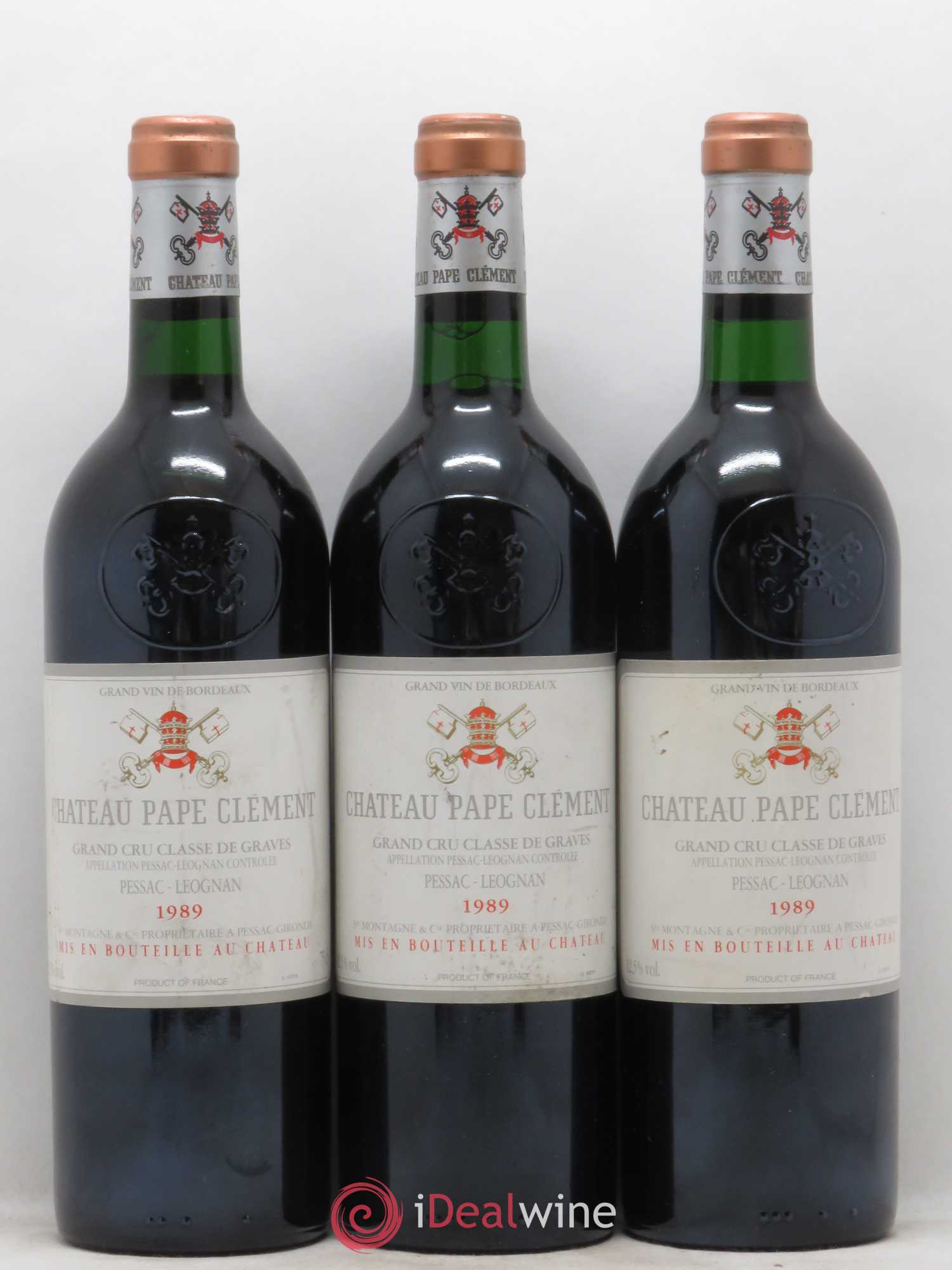 Château Pape Clément Cru Classé de Graves 1989 - Lot de 12 bouteilles - 2