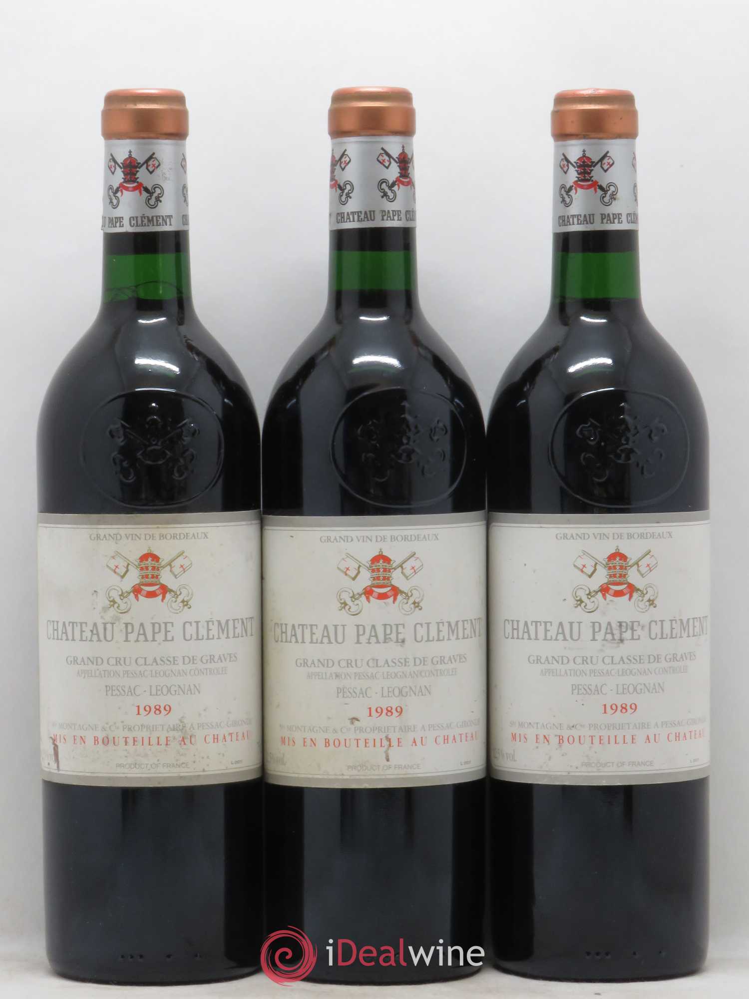 Château Pape Clément Cru Classé de Graves 1989 - Lot de 12 bouteilles - 3