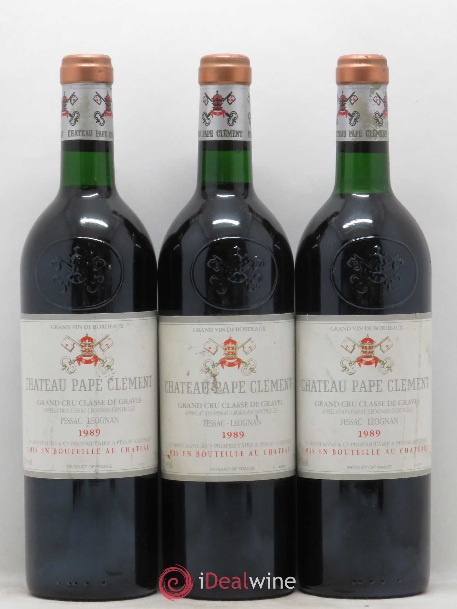 Château Pape Clément Cru Classé de Graves 1989 - Lot de 12 bouteilles - 4