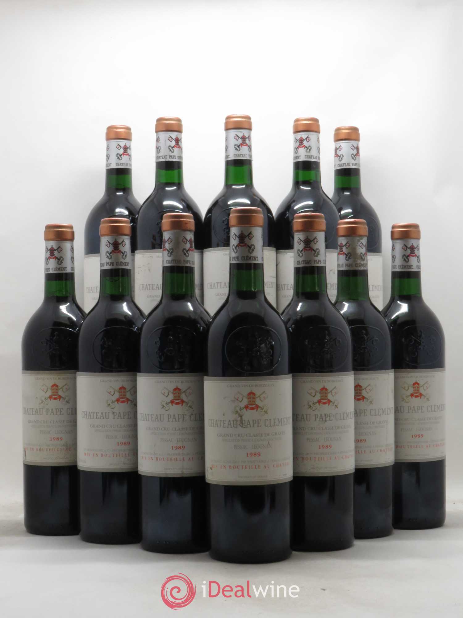 Château Pape Clément Cru Classé de Graves 1989 - Lot de 12 bouteilles - 0