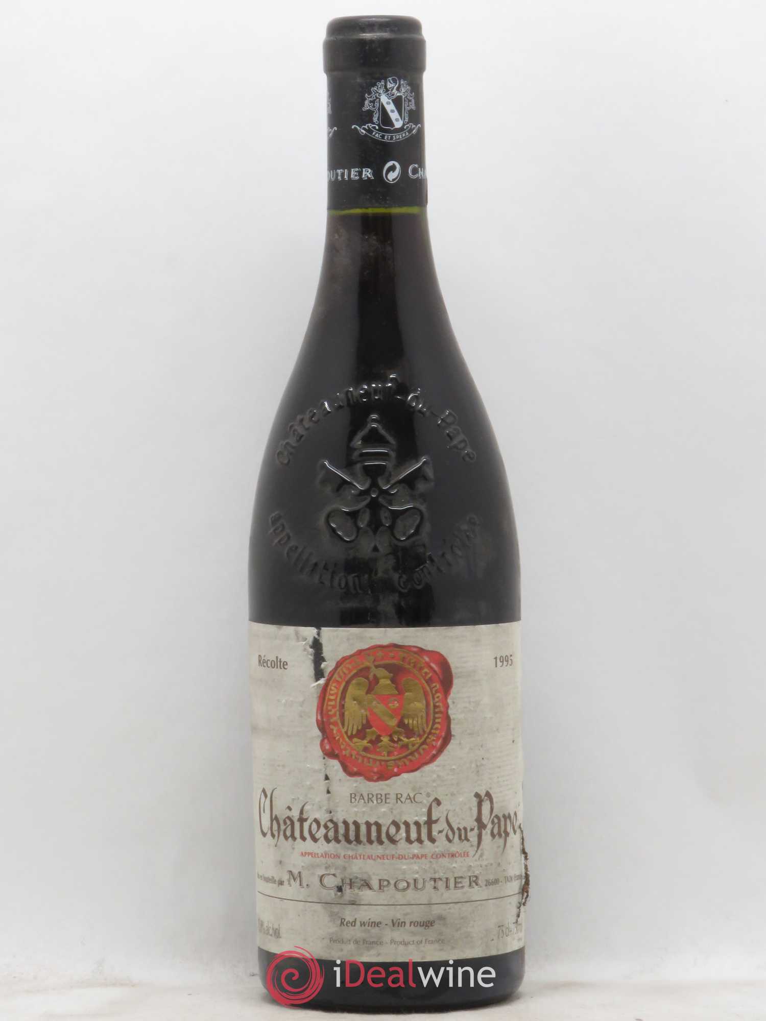 Châteauneuf-du-Pape Barbe Rac Chapoutier 1995 - Lot de 1 bouteille - 0