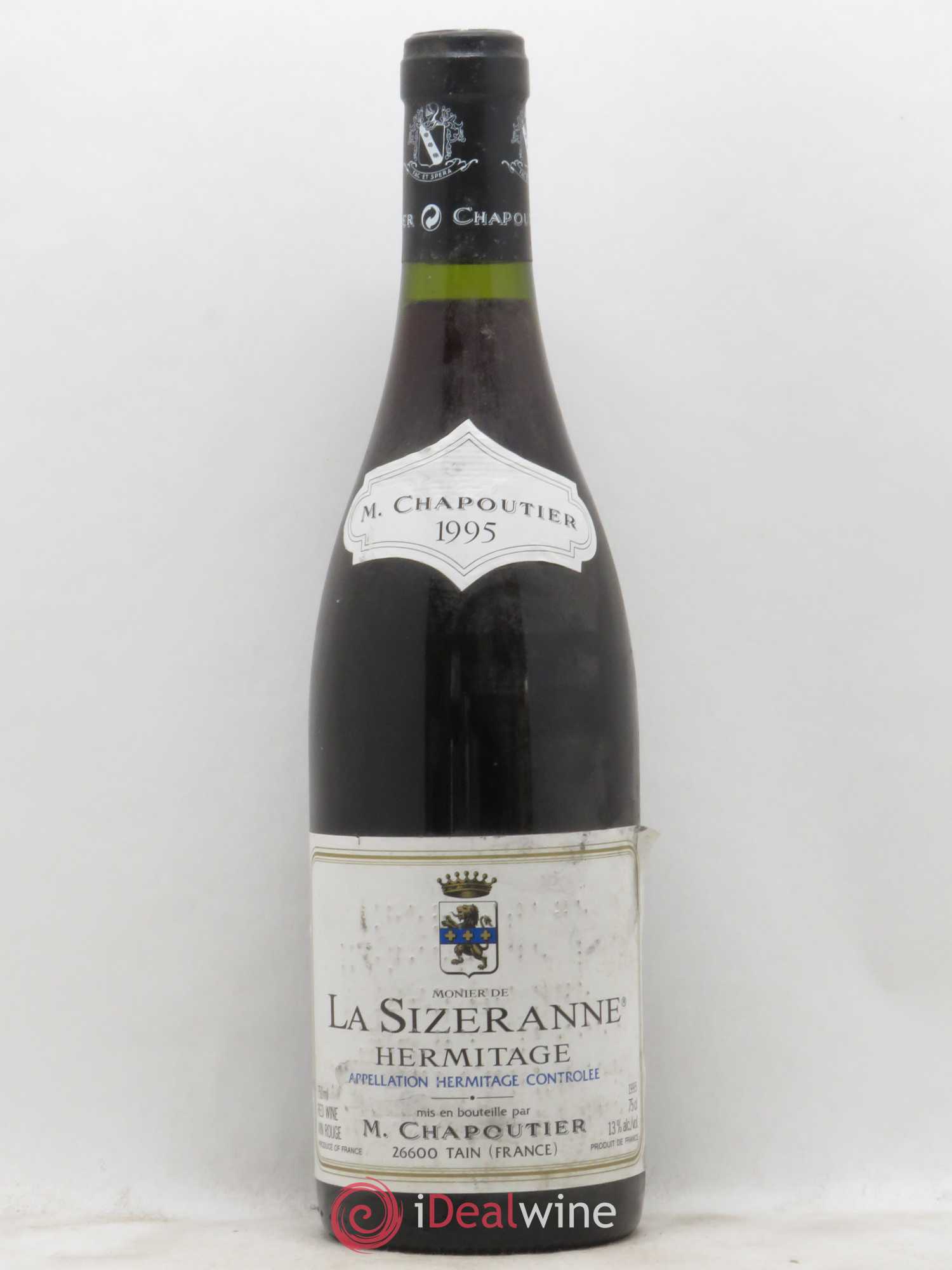Hermitage Monier de La Sizeranne Chapoutier 1995 - Lot de 1 bouteille - 0
