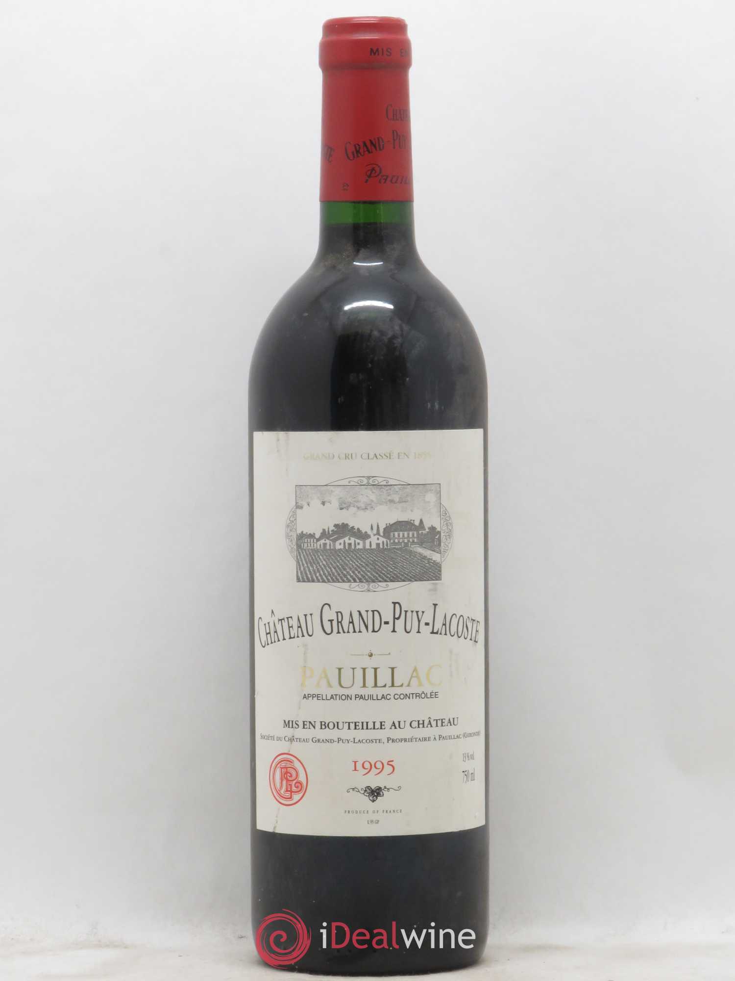 Château Grand Puy Lacoste 5ème Grand Cru Classé 1995 - Lot de 1 bouteille - 0