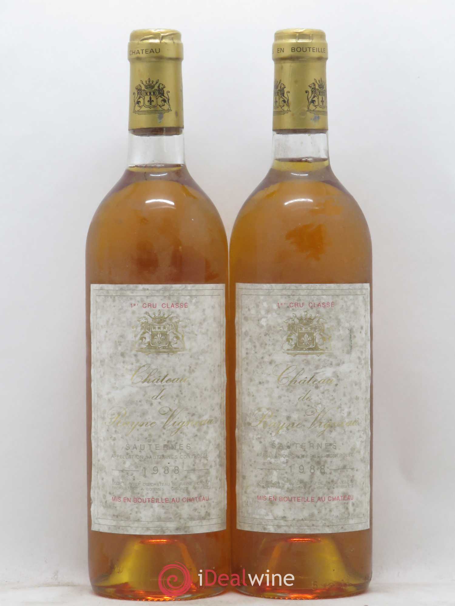 Château de Rayne Vigneau 1er Grand Cru Classé 1988 - Lotto di 2 bottiglie - 0