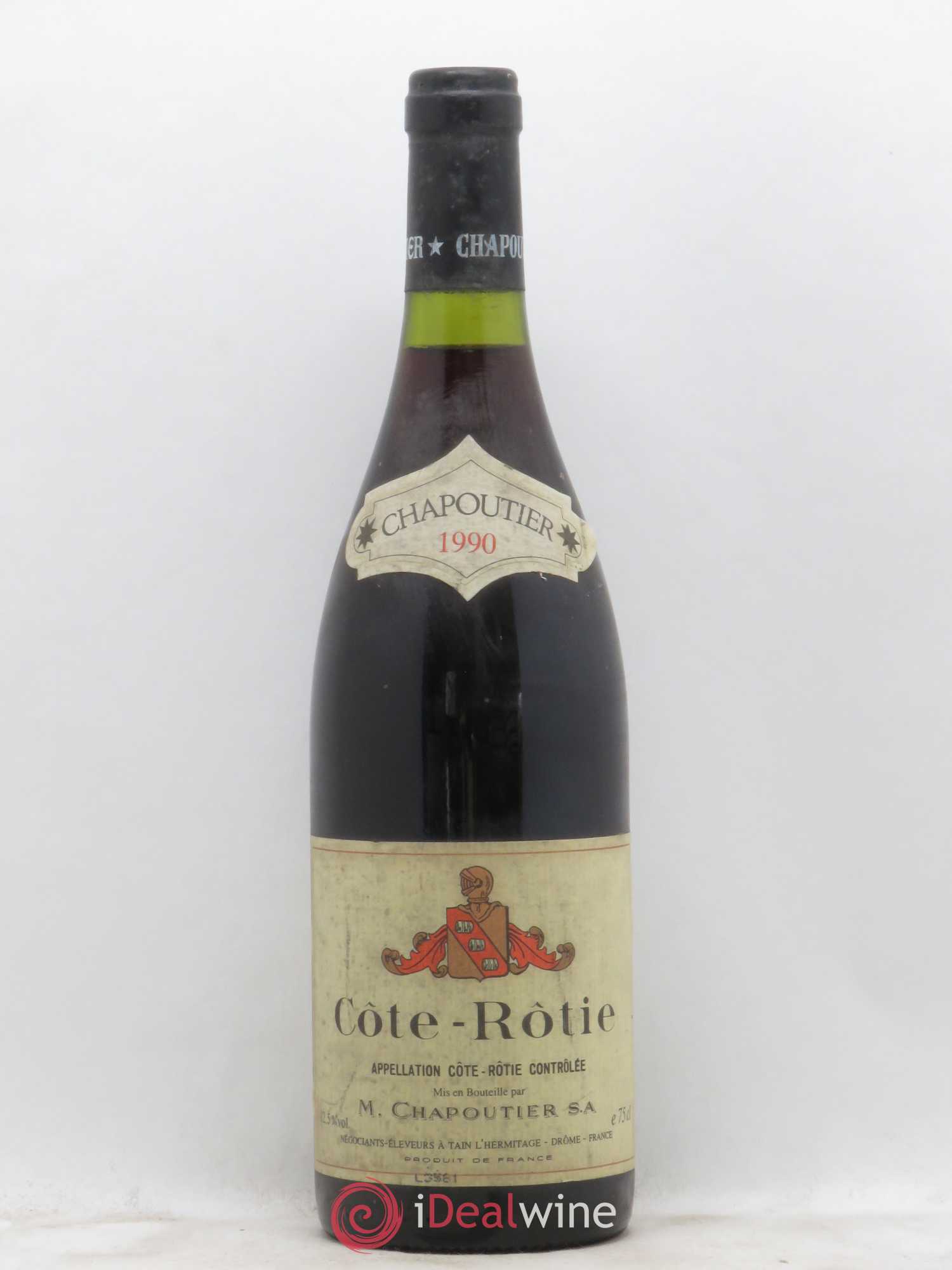 Côte-Rôtie Chapoutier 1990 - Lot de 1 bouteille - 0