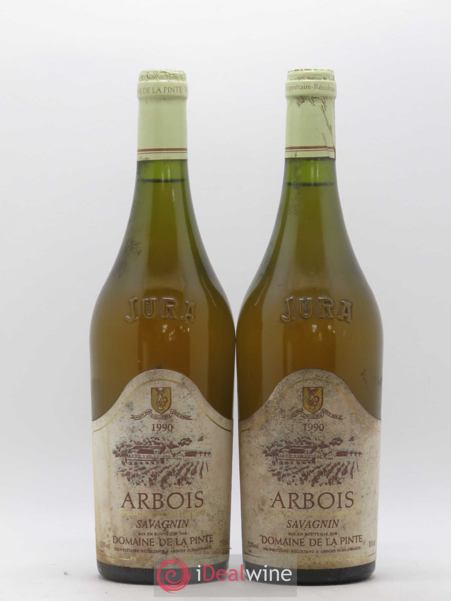 Arbois Savagnin domaine de La Pinte (sans prix de réserve) 1990 - Posten von 2 Flaschen - 0