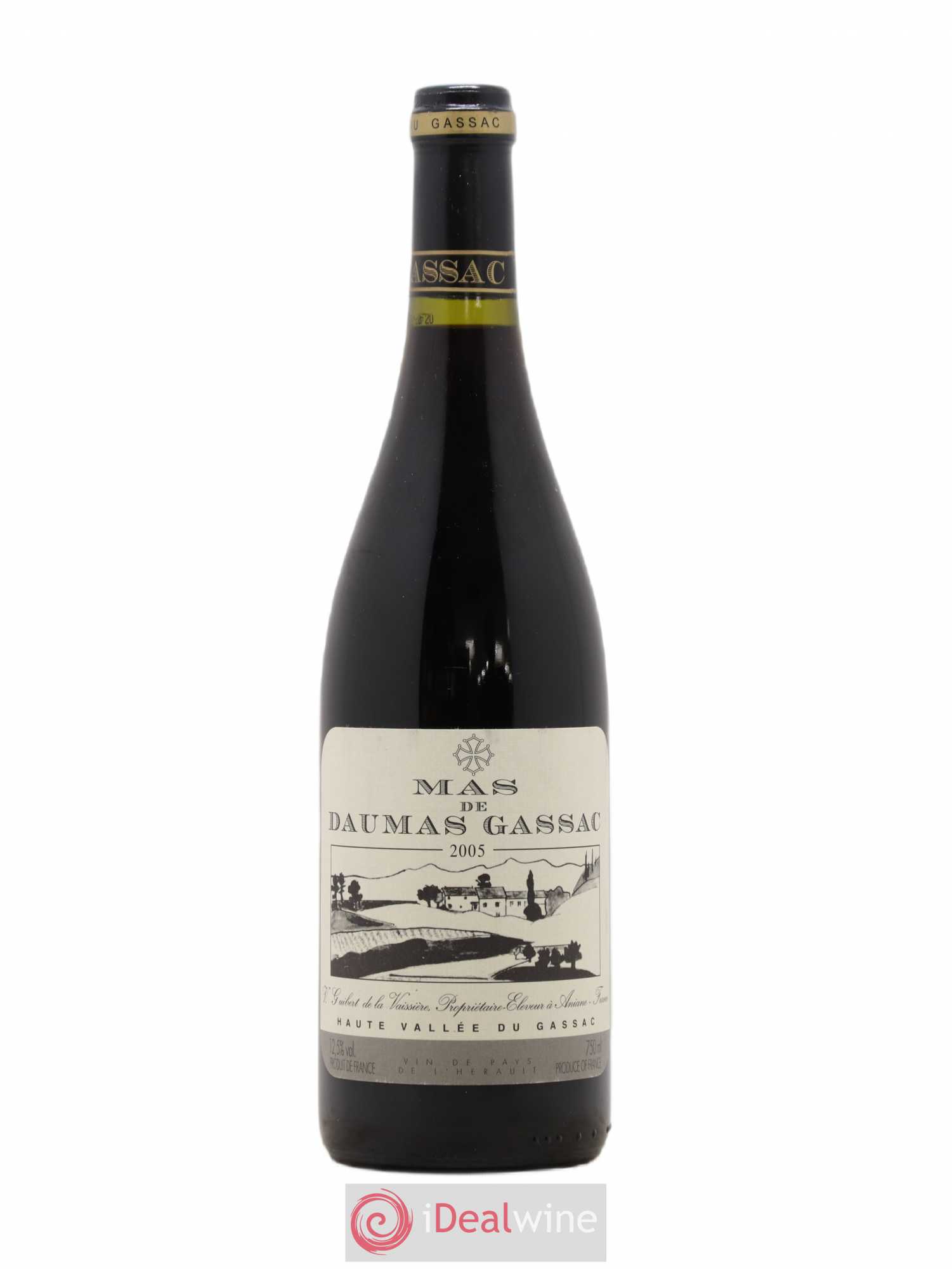 Saint-Guilhem-le-Désert - Cité d'Aniane Mas Daumas Gassac Famille Guibert de La Vaissière (sans prix de réserve) 2005 - Lot de 1 bouteille - 0