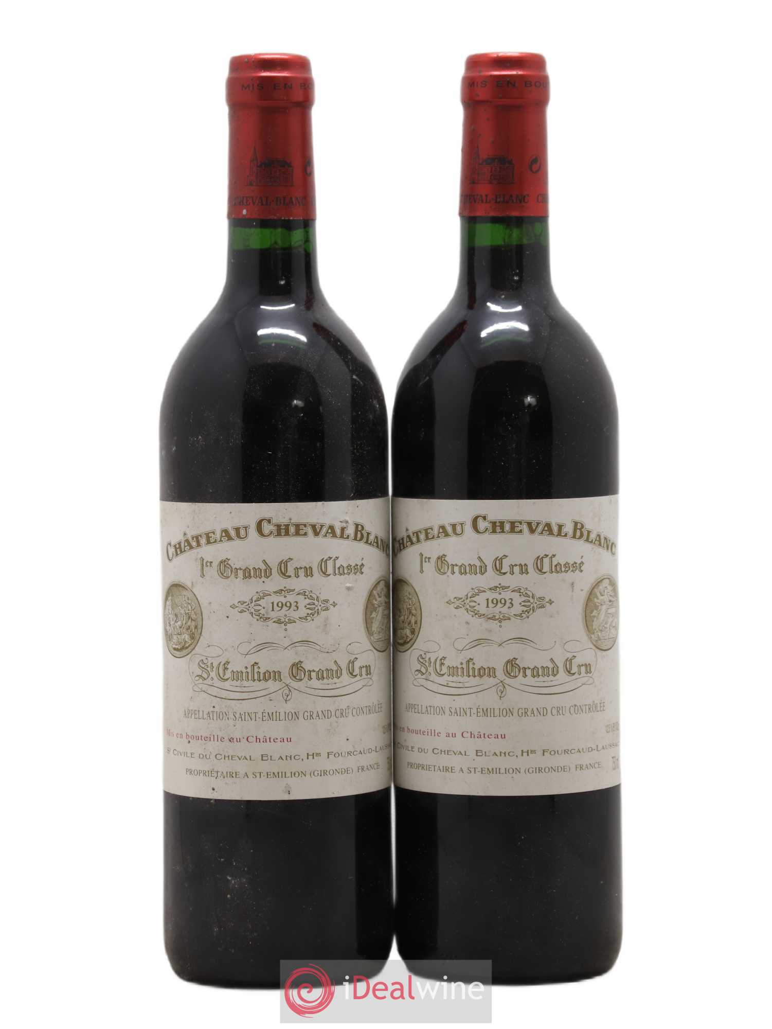 Château Cheval Blanc 1er Grand Cru Classé A 1993 - Lot de 2 bouteilles - 0