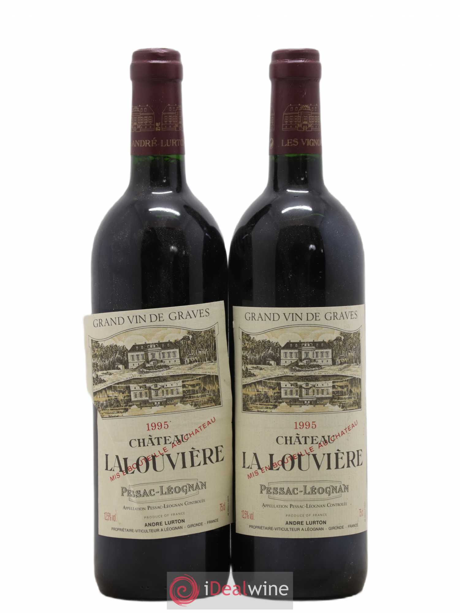 Château la Louvière 1995 - Lot de 2 bouteilles - 0