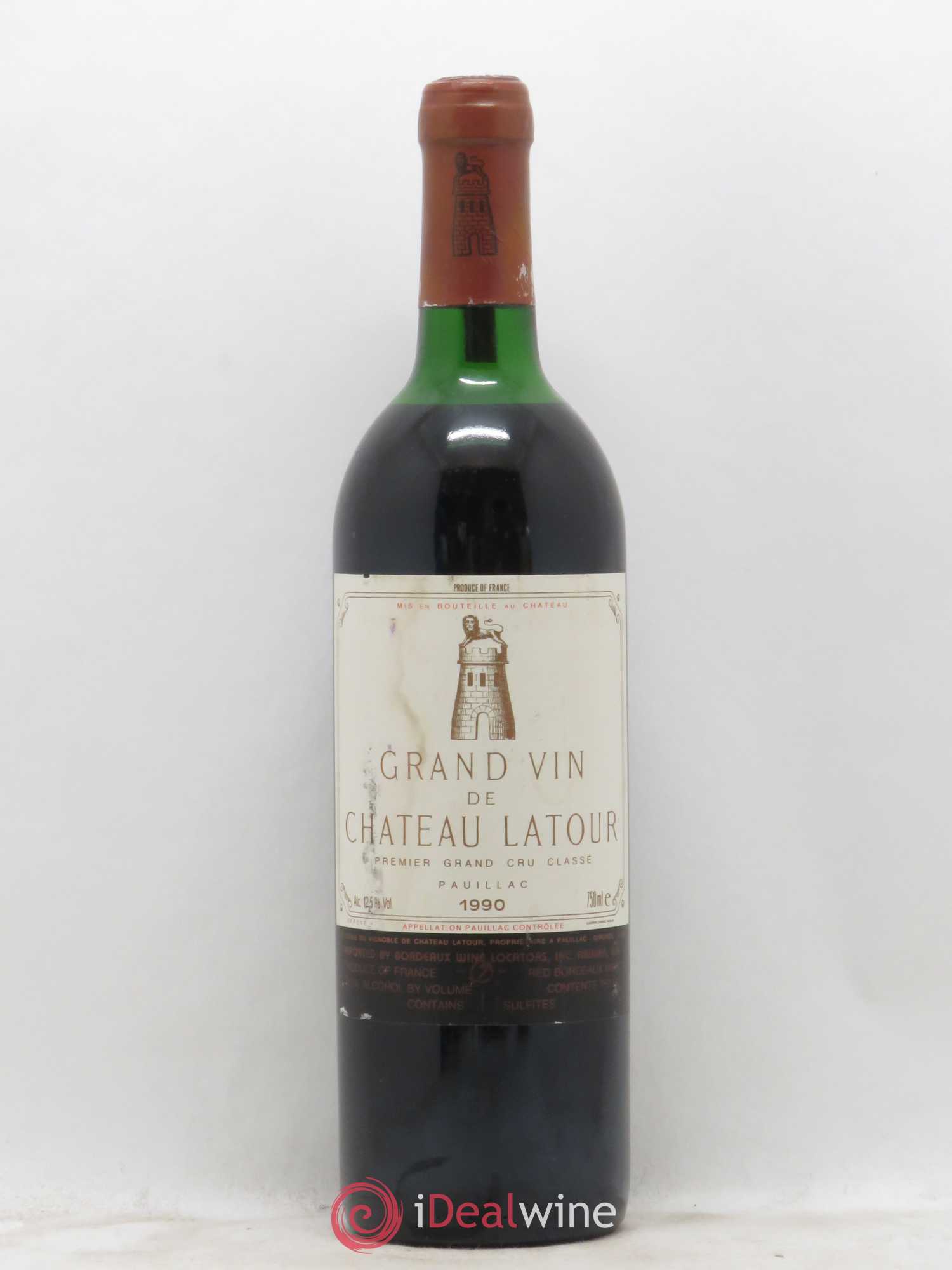 Château Latour 1er Grand Cru Classé 1990 - Lot de 1 bouteille - 0
