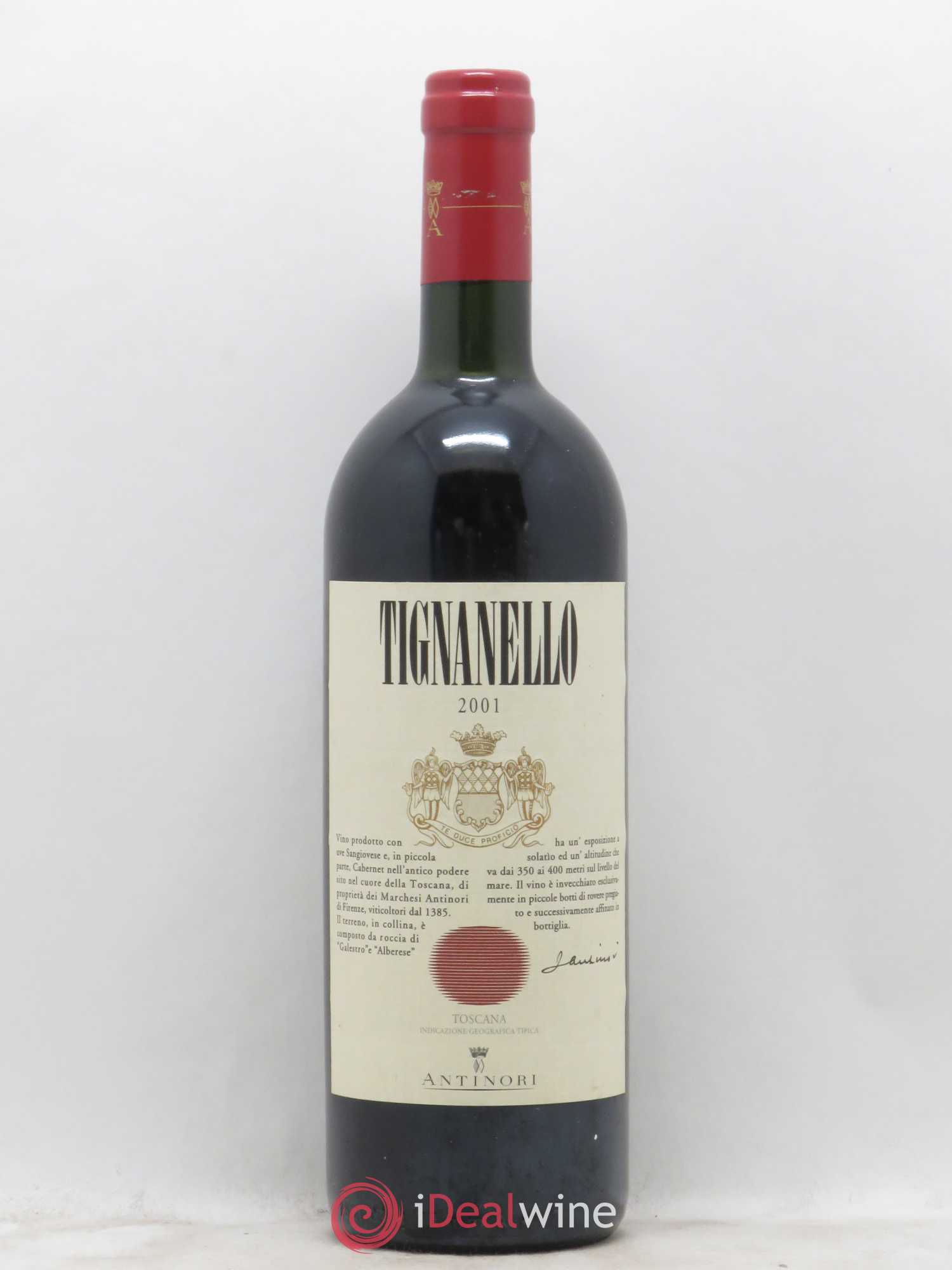 Toscana IGT Tignanello Tenuta Tignanello - Marchesi Antinori 2001 - Lot de 1 bouteille - 0
