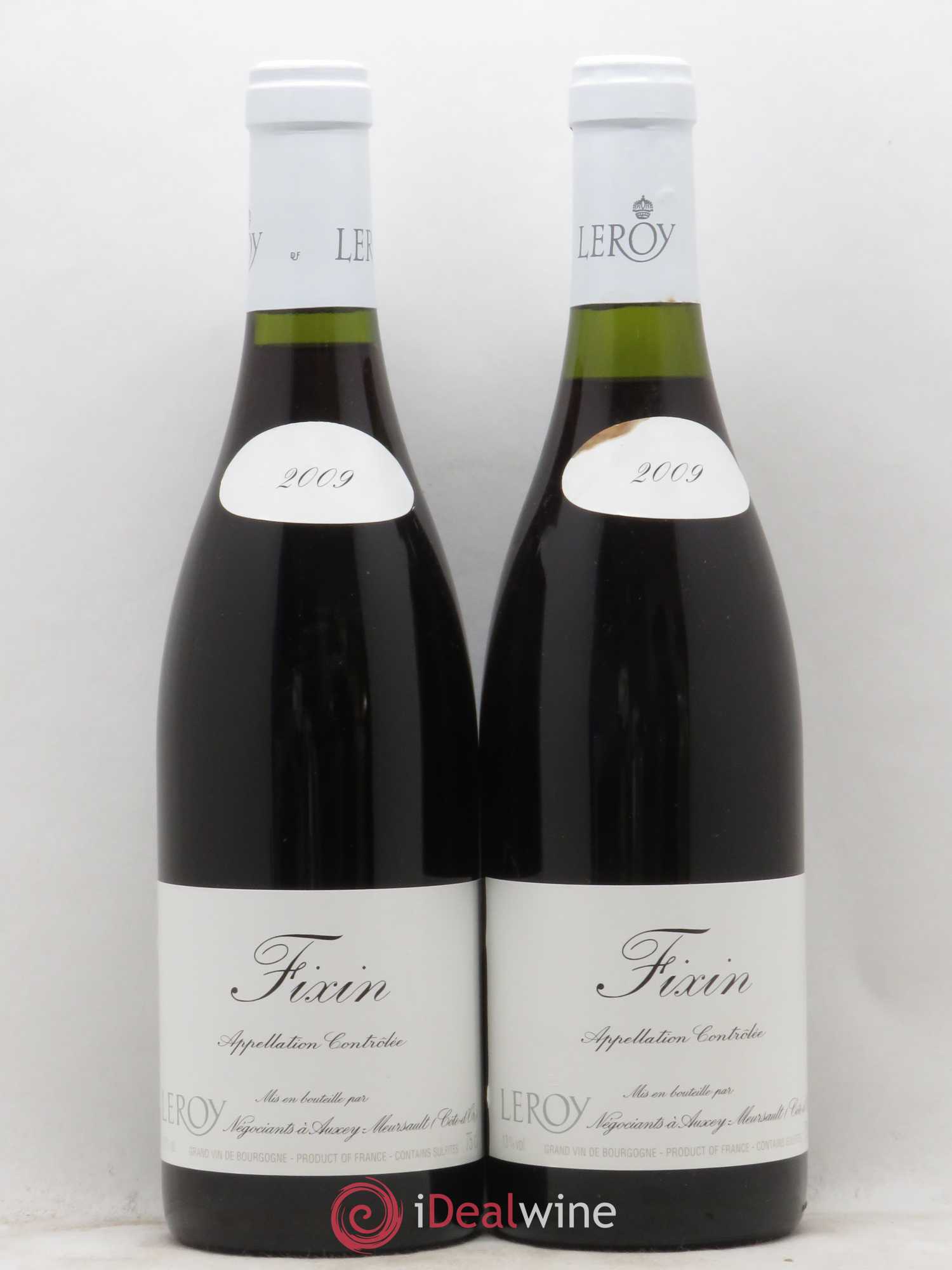 Fixin Leroy SA 2009 - Lot de 2 bouteilles - 0