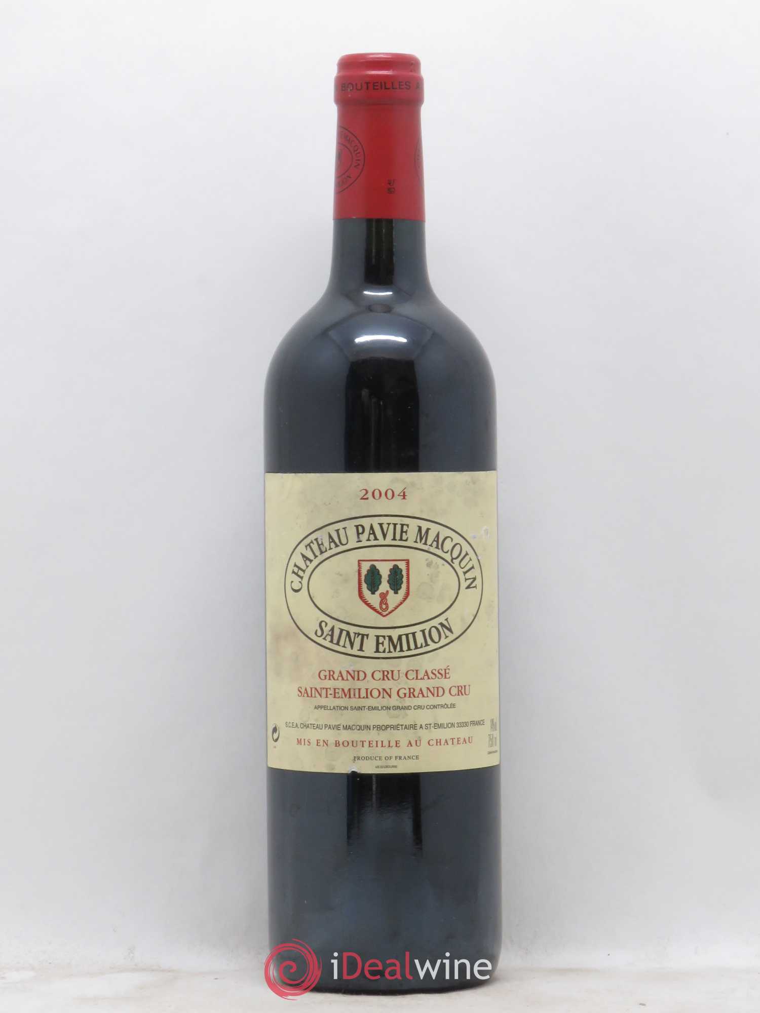Château Pavie Macquin 1er Grand Cru Classé B 2004 - Lot de 1 bouteille - 0