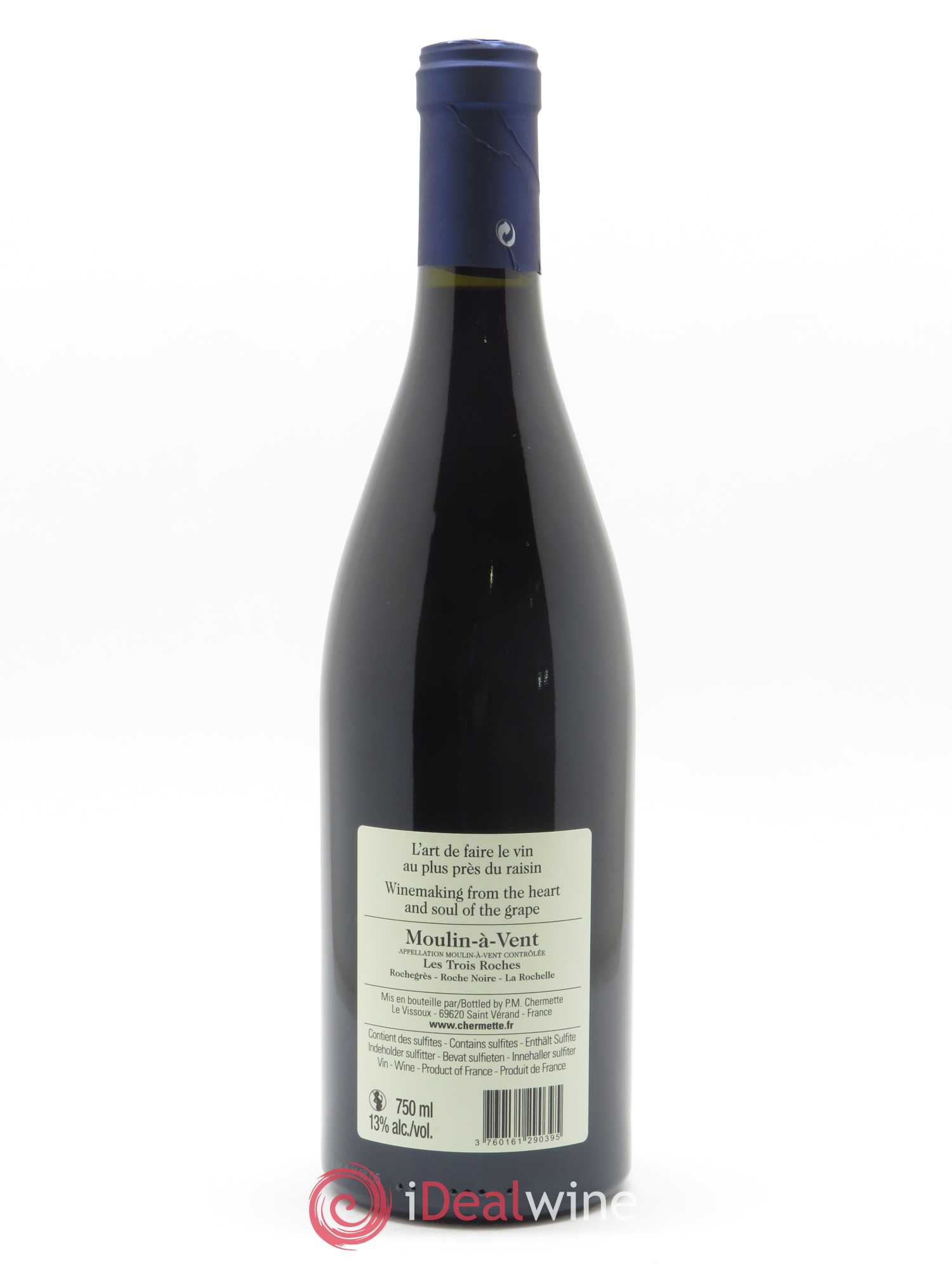Moulin-à-Vent Les Trois Roches Domaine du Vissoux - P-M. Chermette 2018 - Lot de 1 bouteille - 1