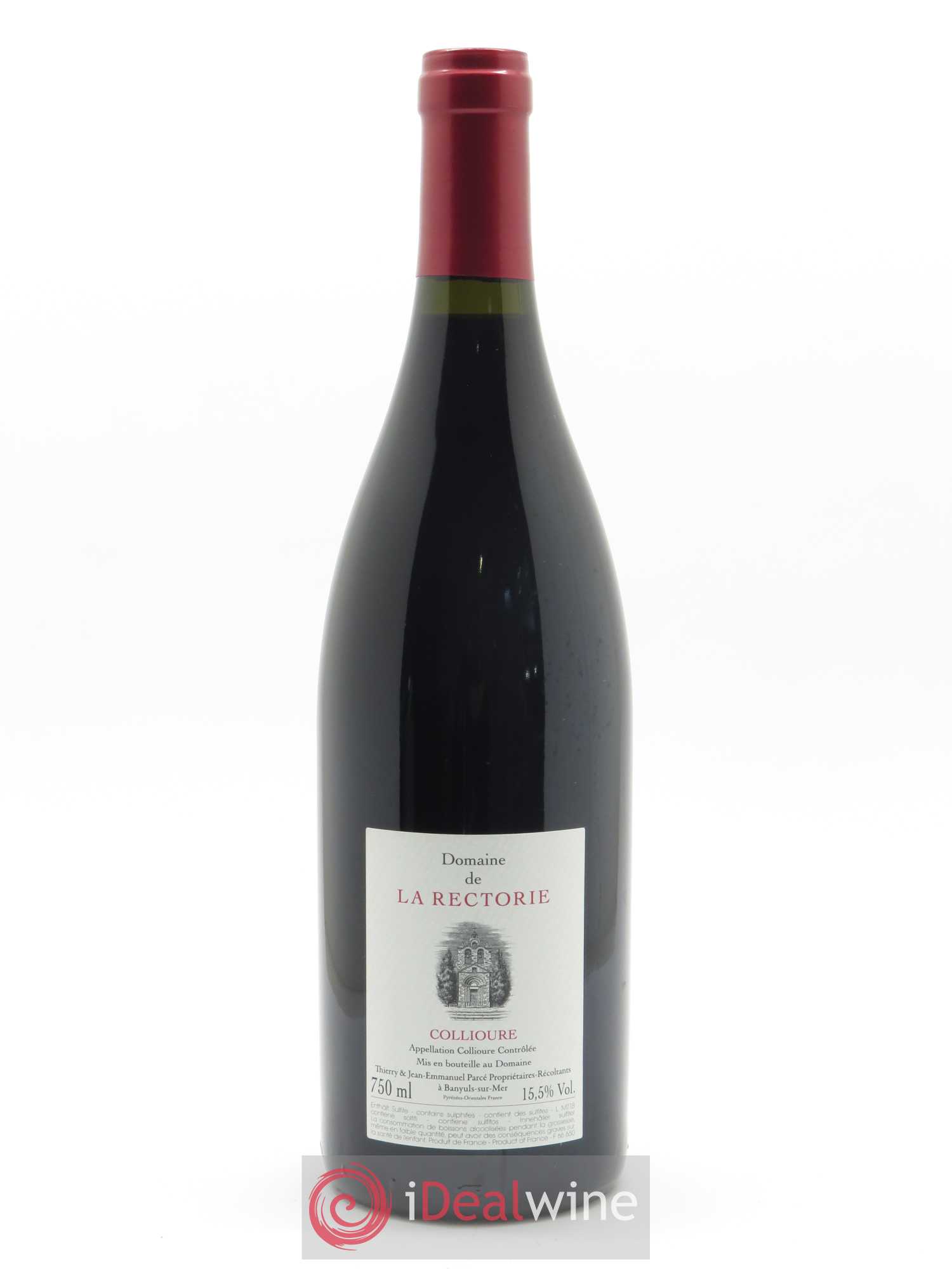 Collioure La Rectorie (Domaine de) Montagne Thierry et Jean Emmanuel Parcé 2018 - Lot de 1 bouteille - 1
