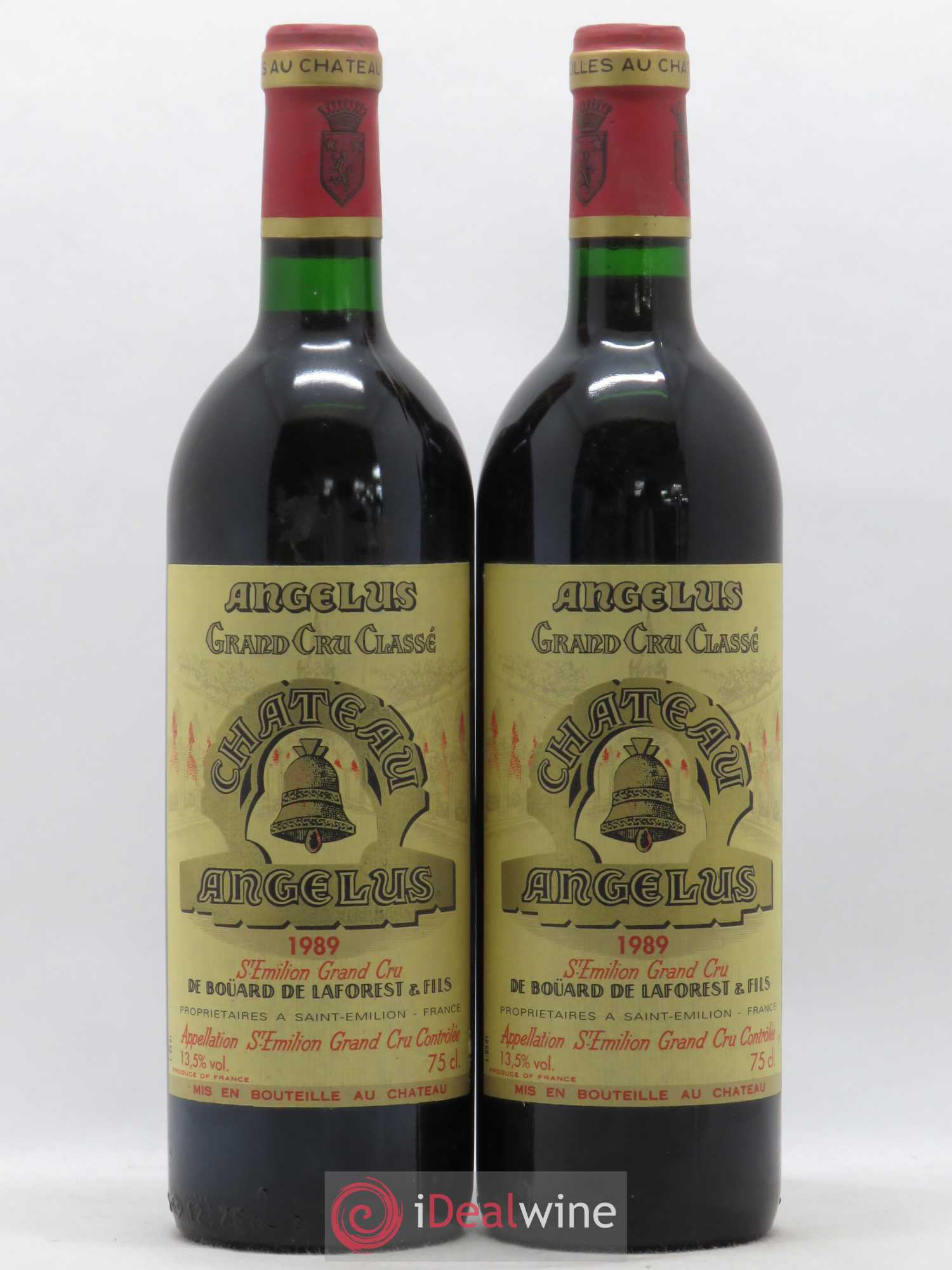 Château Angélus 1er Grand Cru Classé A 1989 - Lot de 2 bouteilles - 0