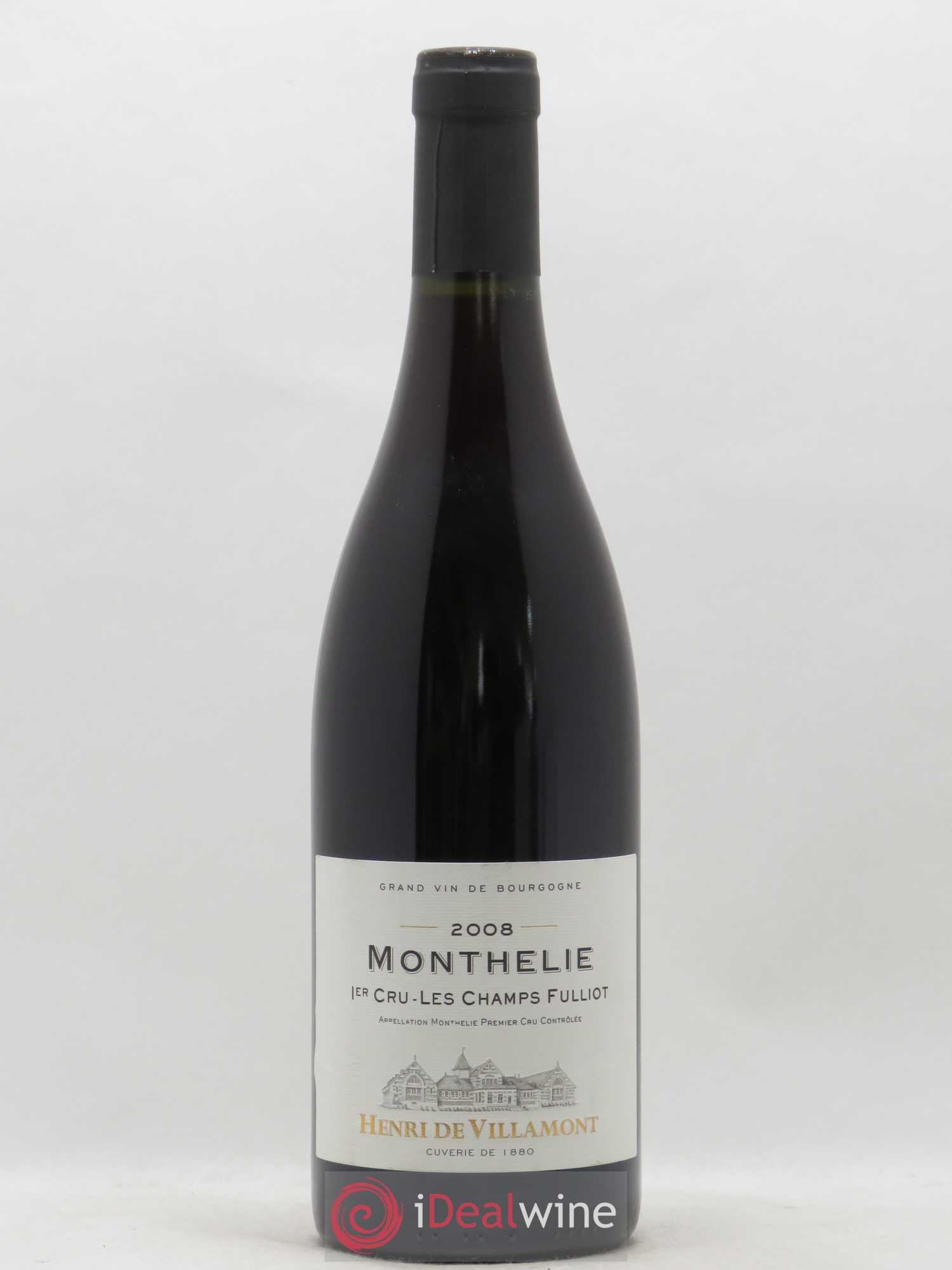Monthélie Les Champs Fulliot Henri de Villamont 2008 - Posten von 1 Flasche - 0