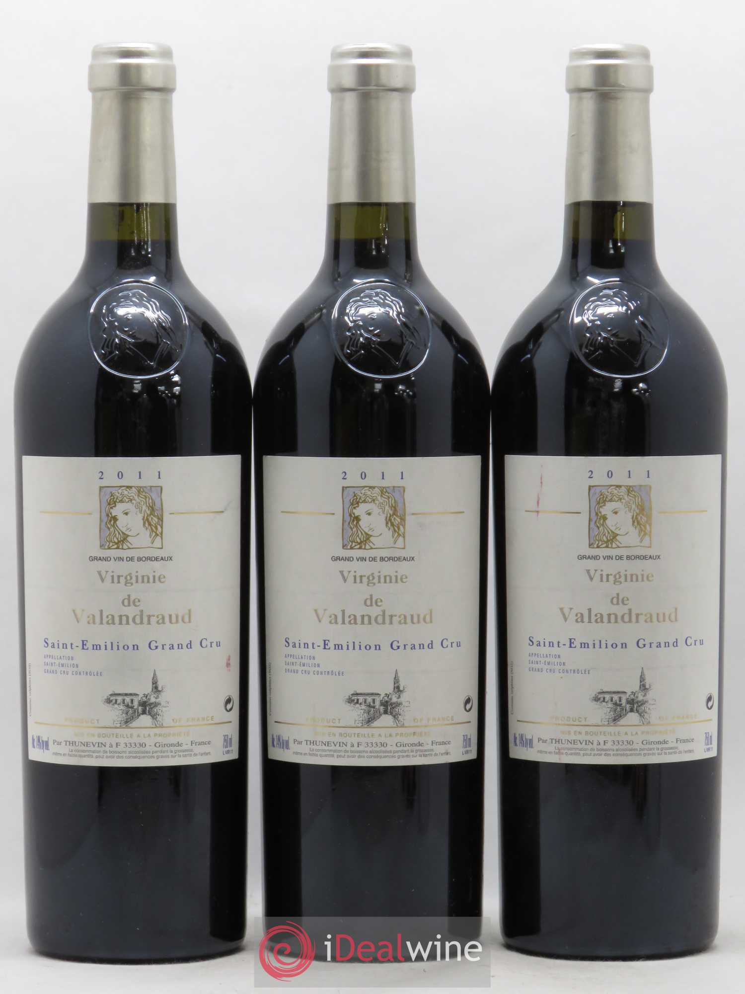 Virginie de Valandraud 2011 - Lot de 3 bouteilles - 0