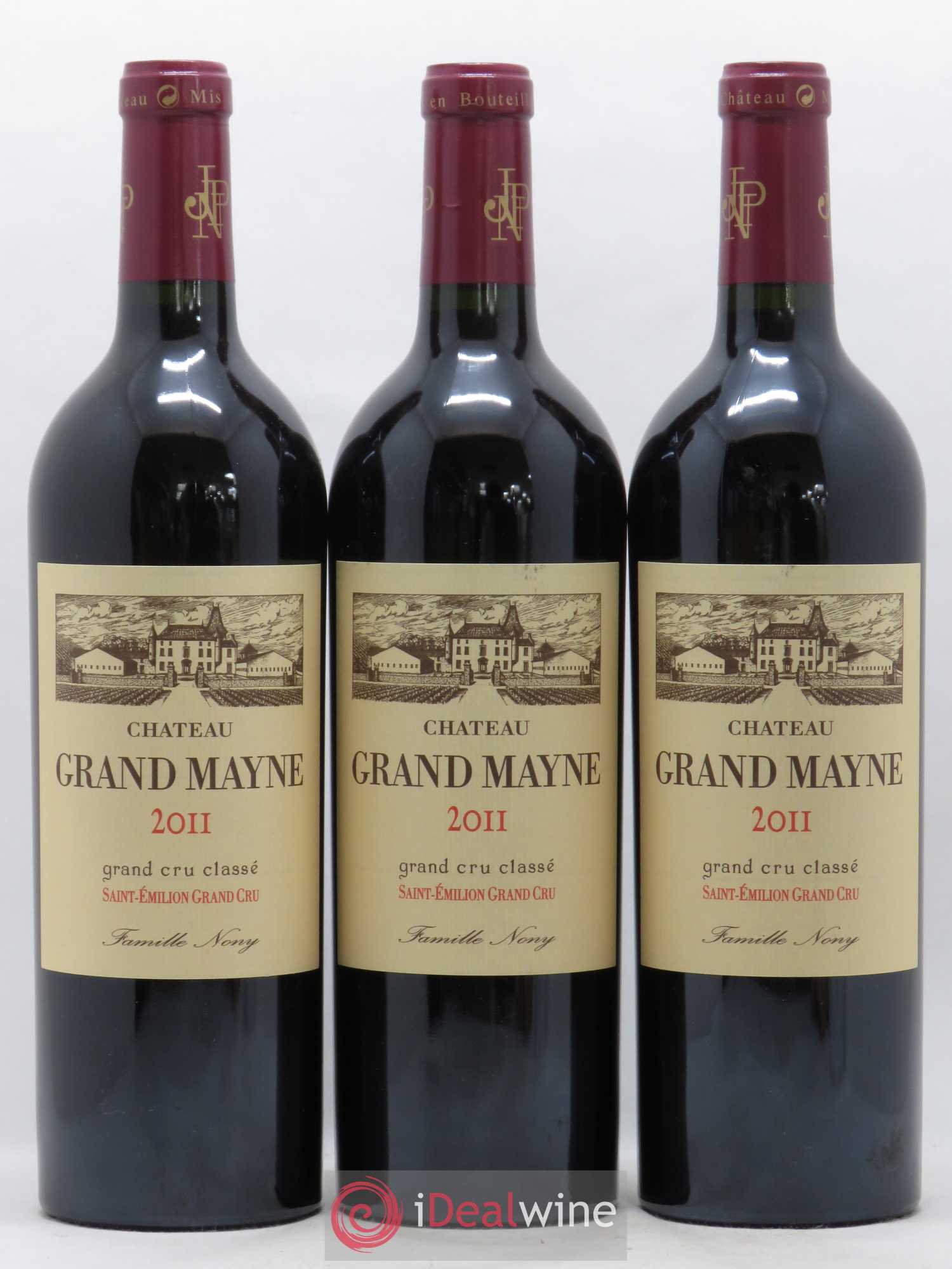 Château Grand Mayne Grand Cru Classé 2011 - Lot de 3 bouteilles - 0