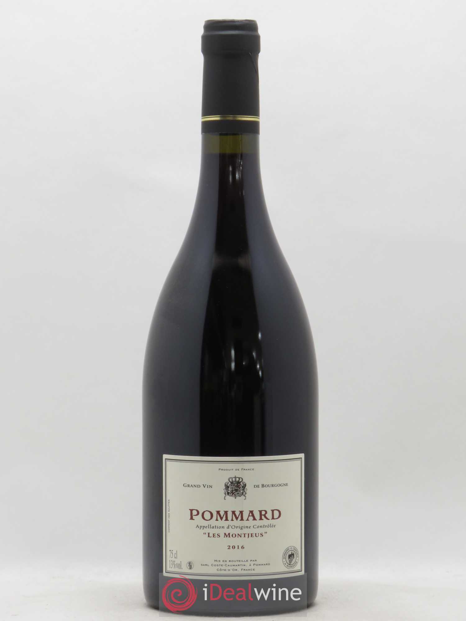Pommard Les Montjeus Coste Caumartin 2016 - Lot de 1 bouteille - 0