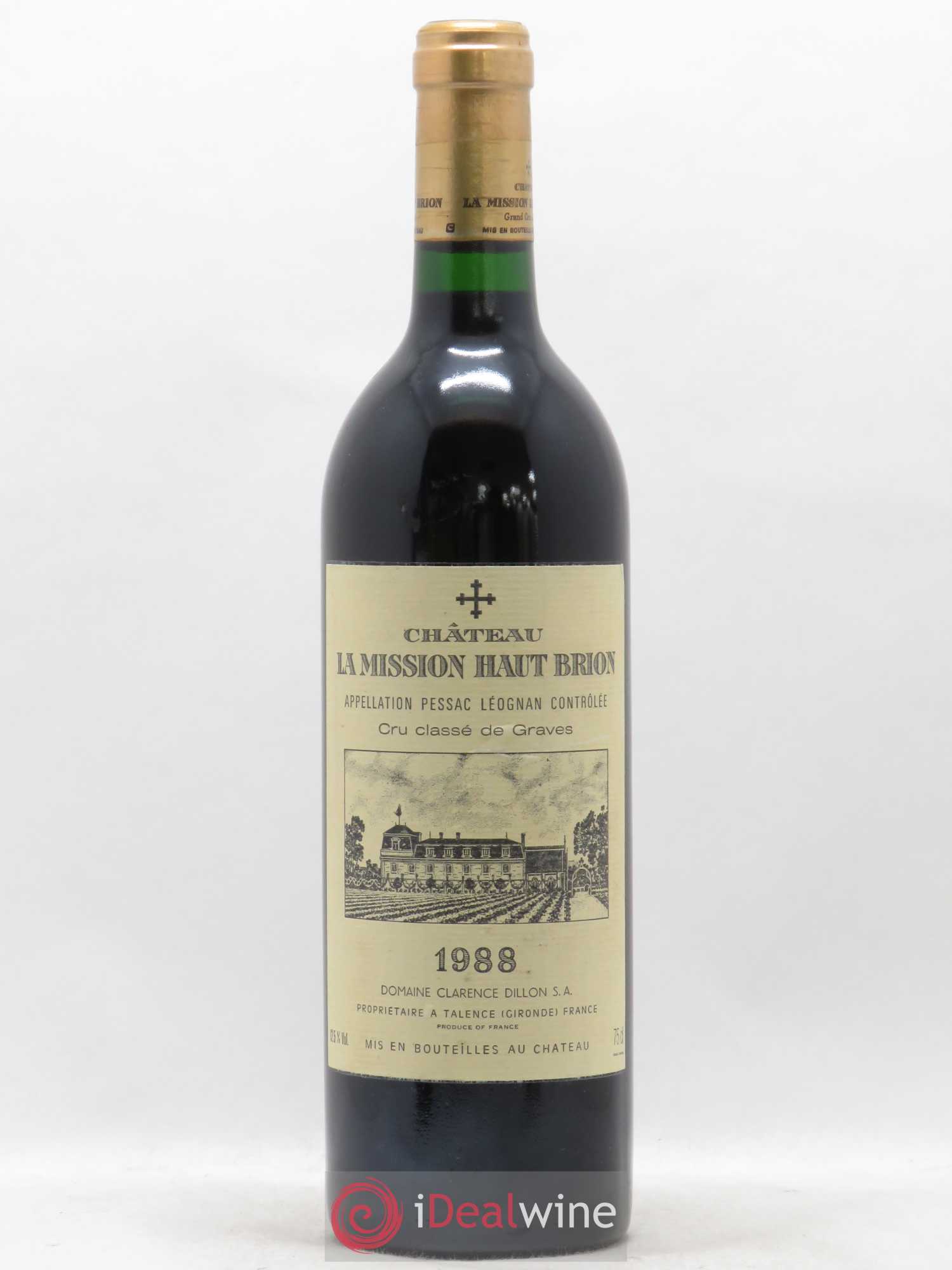 Château la Mission Haut-Brion Cru Classé de Graves 1988 - Lot de 1 bouteille - 0