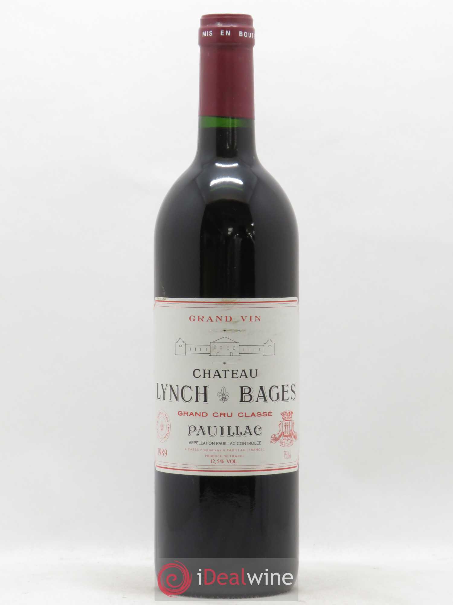 Château Lynch Bages 5ème Grand Cru Classé 1989 - Lot de 1 bouteille - 0