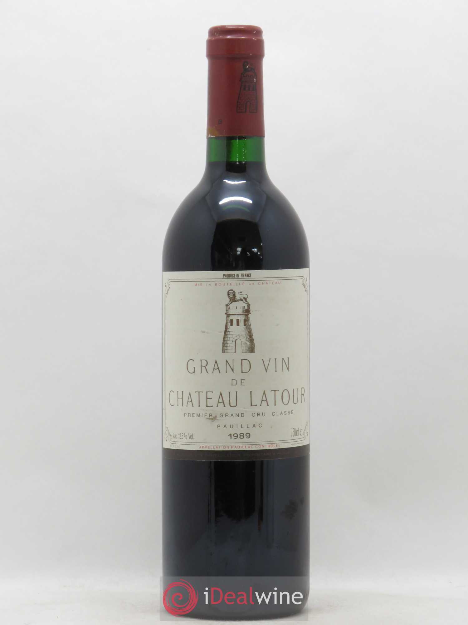 Château Latour 1er Grand Cru Classé 1989 - Lot de 1 bouteille - 0